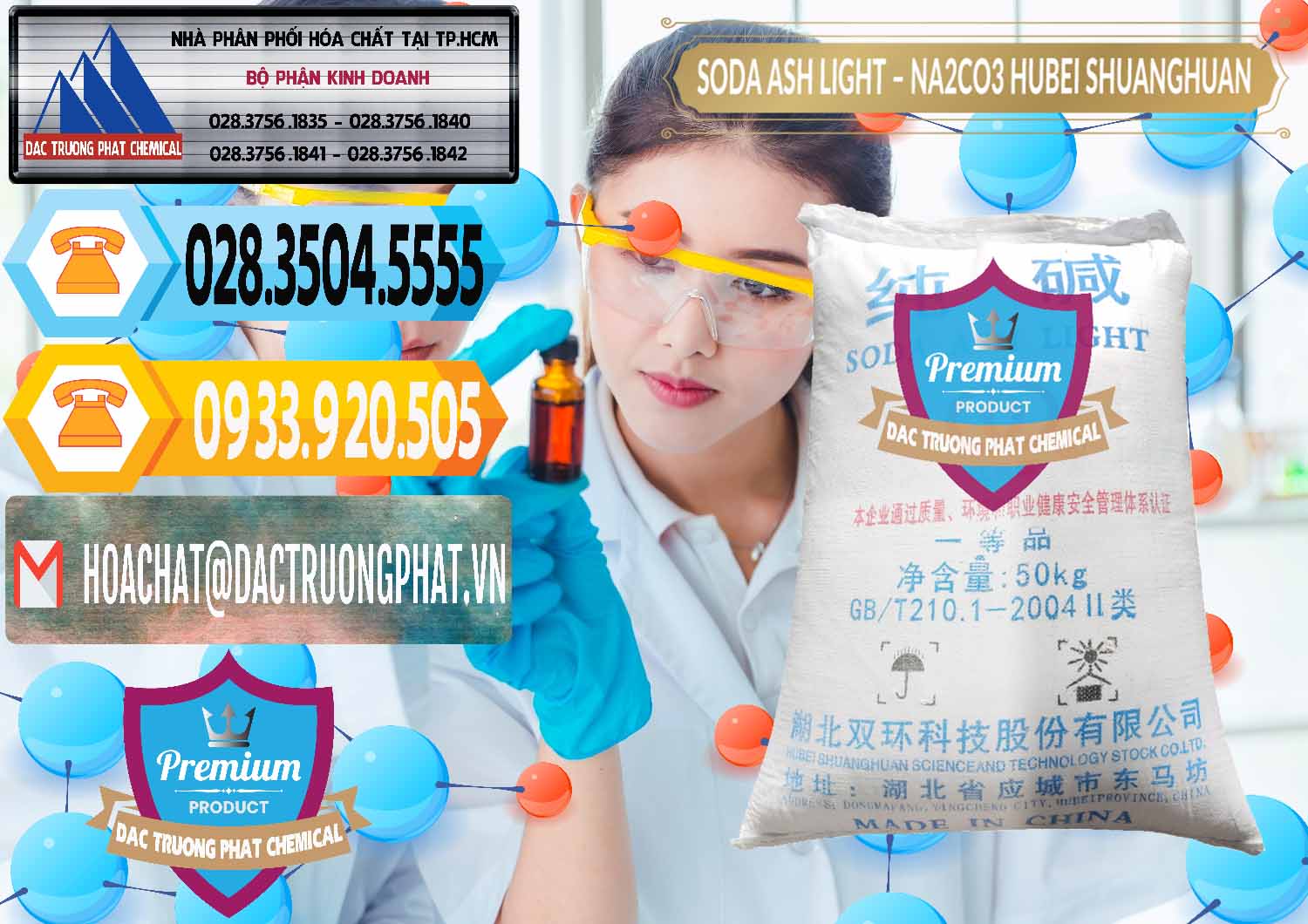 Cty nhập khẩu _ bán Soda Ash Light - NA2CO3 2 Vòng Tròn Hubei Shuanghuan Trung Quốc China - 0130 - Đơn vị cung ứng và phân phối hóa chất tại TP.HCM - hoachattayrua.net