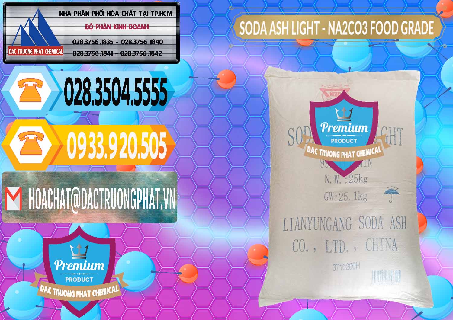 Địa chỉ chuyên phân phối | bán Natri Carbonate › Muối Soda Ash Powder 99.2% Food Grade Bán ( phân phối ) Soda Ash Light – NA2CO3 Food Grade Trung Quốc China - 0127 - Cty cung cấp - kinh doanh hóa chất tại TP.HCM - hoachattayrua.net