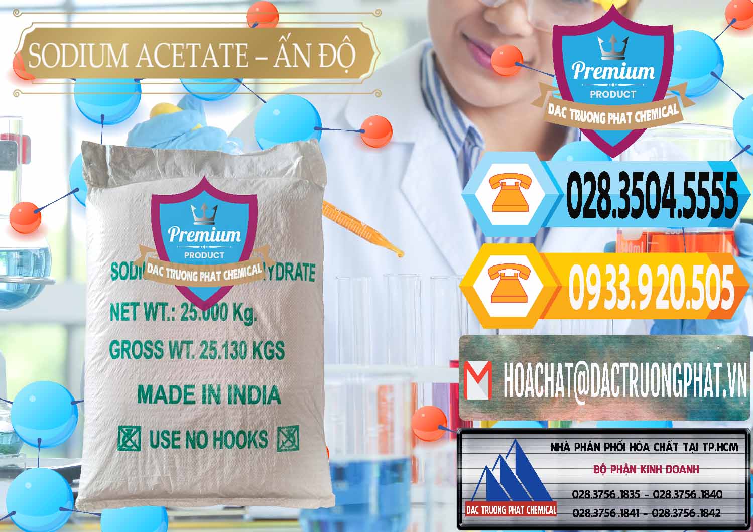 Công ty chuyên phân phối - bán Sodium Acetate - Natri Acetate Ấn Độ India - 0133 - Nhà cung cấp _ phân phối hóa chất tại TP.HCM - hoachattayrua.net