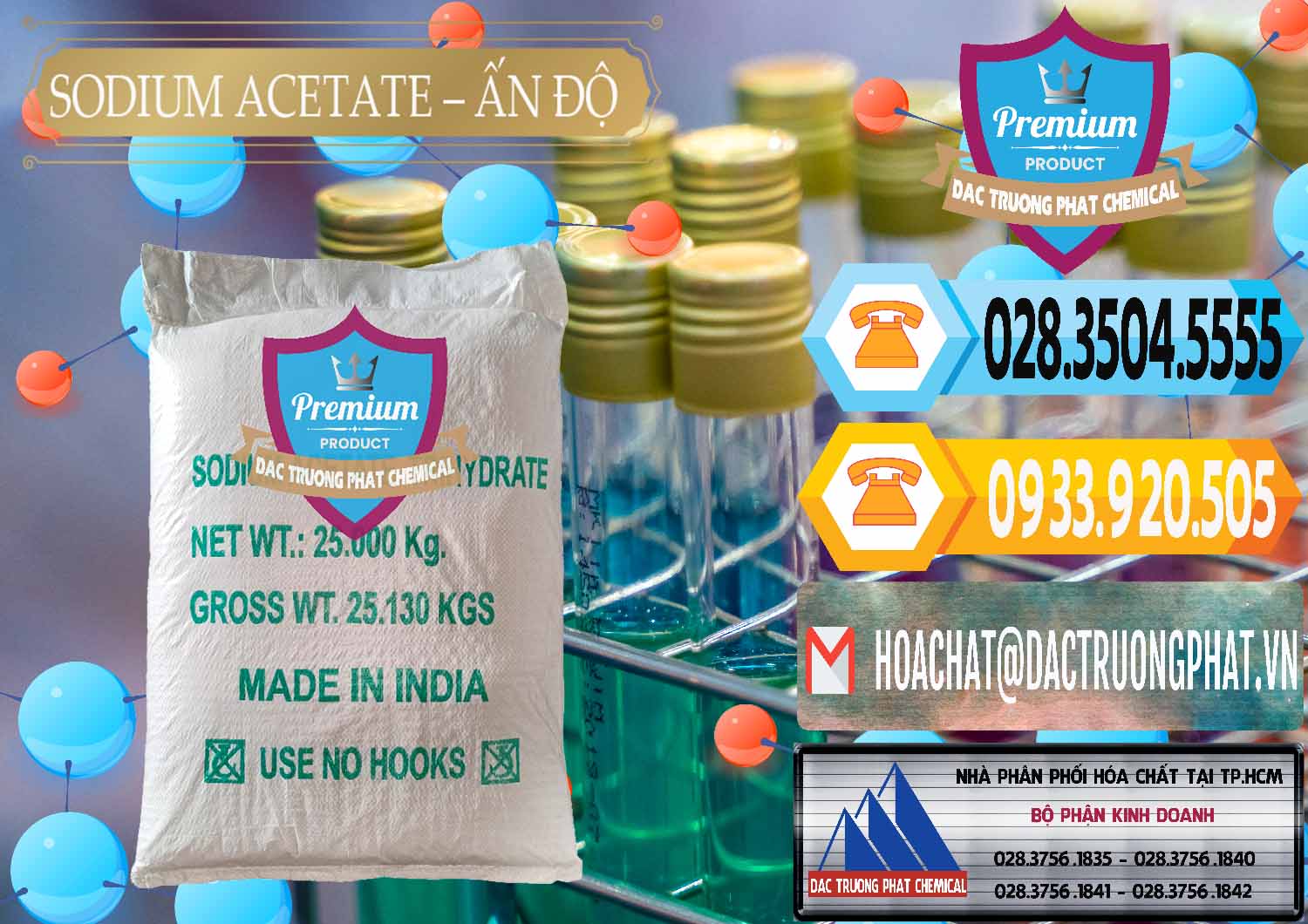 Nơi chuyên kinh doanh - bán Sodium Acetate - Natri Acetate Ấn Độ India - 0133 - Cung cấp - nhập khẩu hóa chất tại TP.HCM - hoachattayrua.net