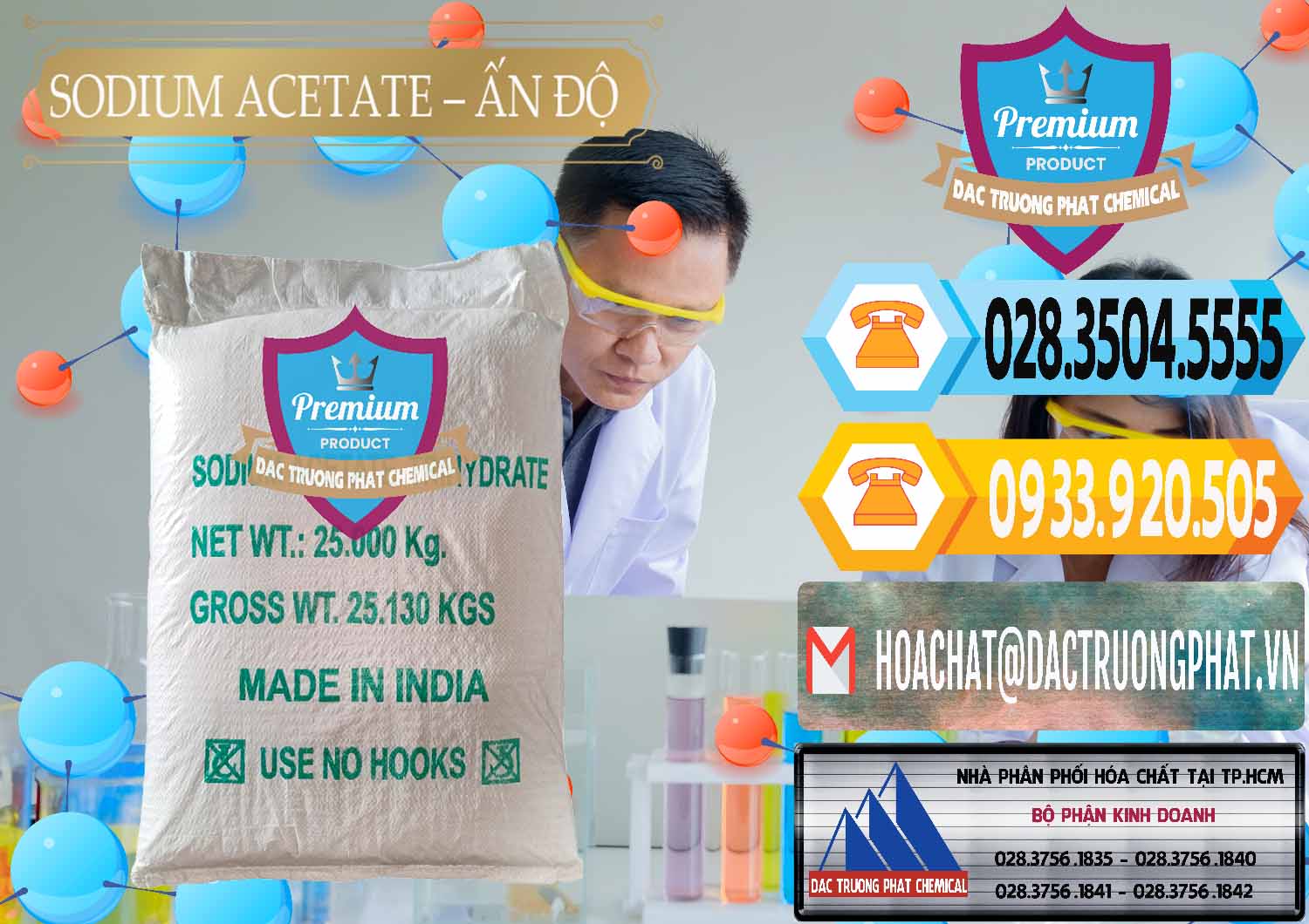 Đơn vị chuyên kinh doanh - bán Sodium Acetate - Natri Acetate Ấn Độ India - 0133 - Công ty nhập khẩu _ cung cấp hóa chất tại TP.HCM - hoachattayrua.net