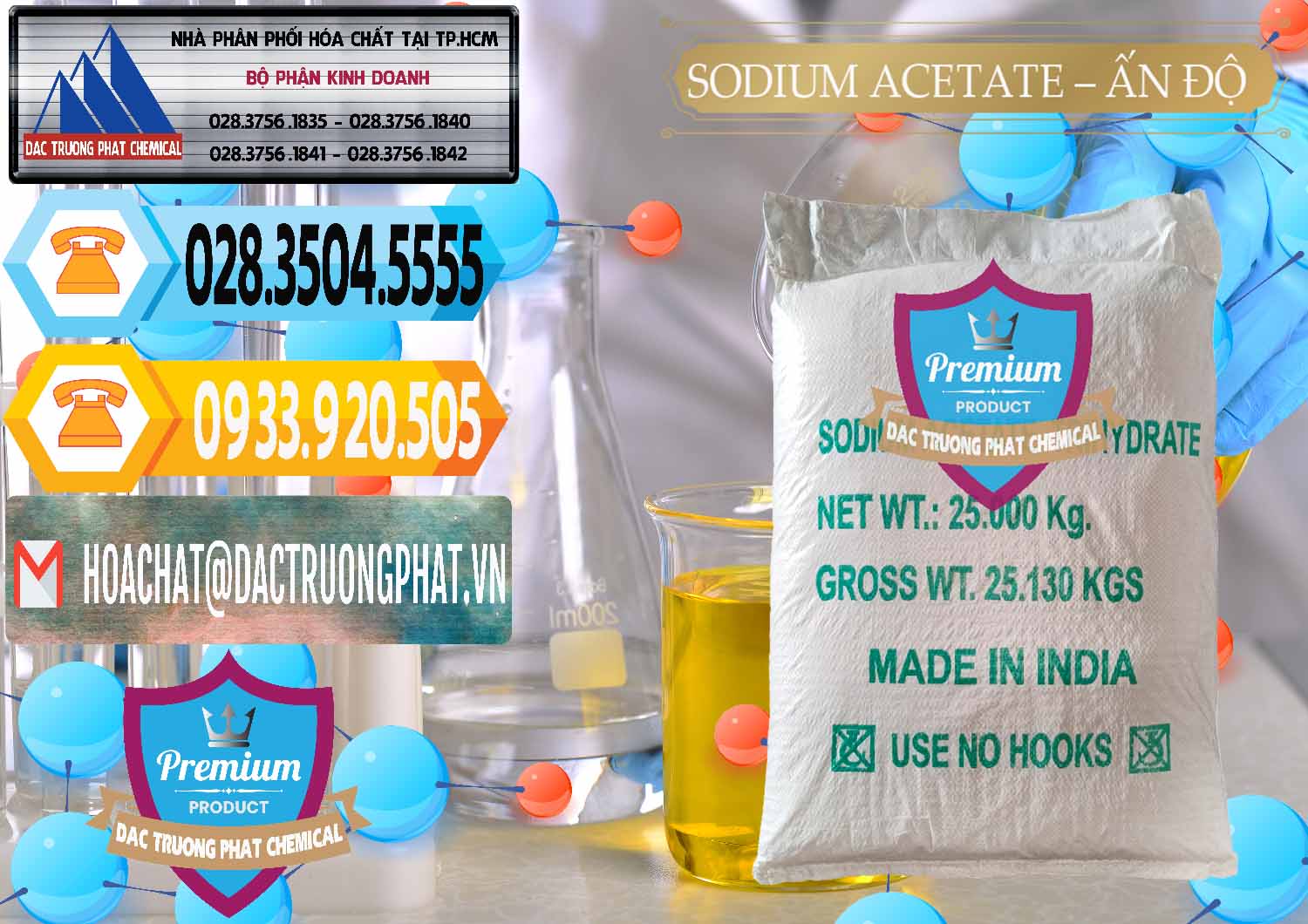 Chuyên bán & cung cấp Sodium Acetate - Natri Acetate Ấn Độ India - 0133 - Nhà phân phối & nhập khẩu hóa chất tại TP.HCM - hoachattayrua.net