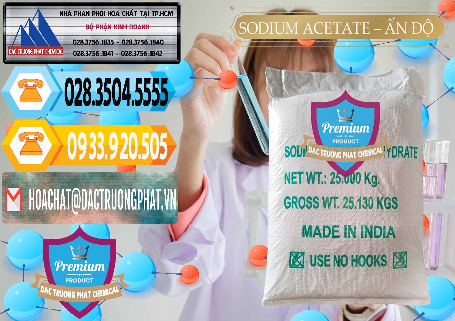 Bán ( cung ứng ) Sodium Acetate - Natri Acetate Ấn Độ India - 0133 - Đơn vị phân phối ( cung cấp ) hóa chất tại TP.HCM - hoachattayrua.net