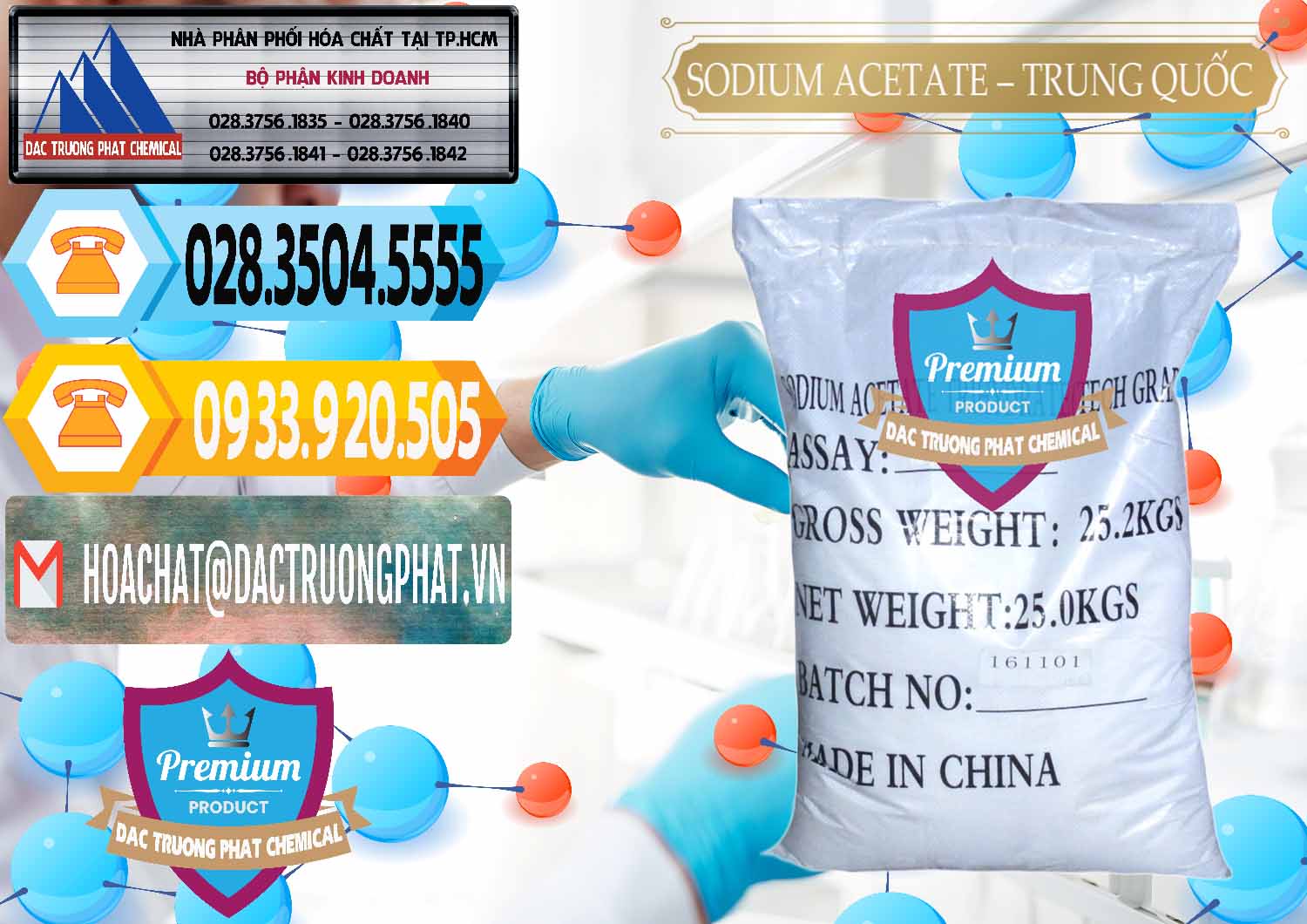 Công ty bán và phân phối Sodium Acetate - Natri Acetate Trung Quốc China - 0134 - Công ty cung cấp và bán hóa chất tại TP.HCM - hoachattayrua.net