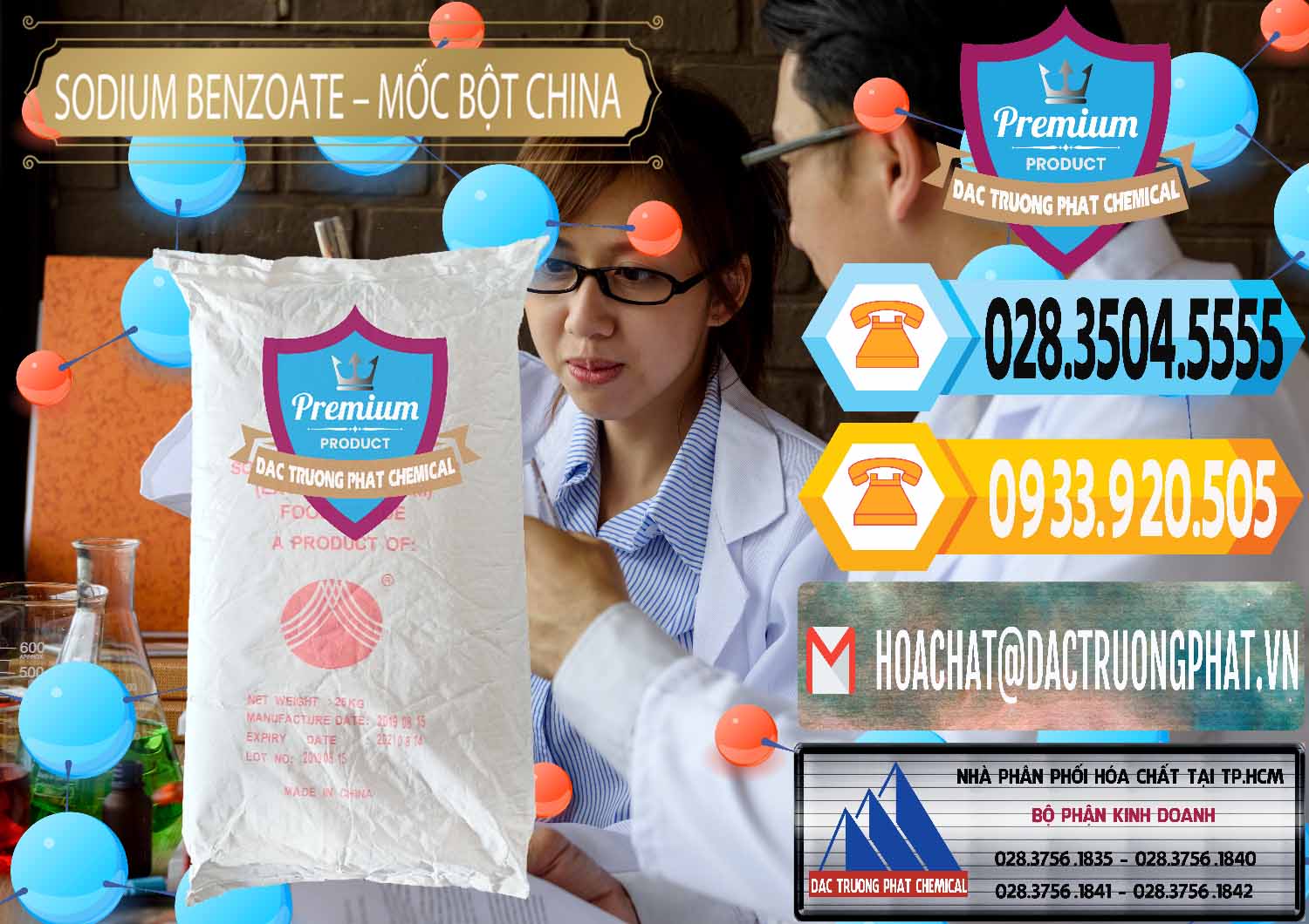 Chuyên bán _ phân phối Sodium Benzoate - Mốc Bột Chữ Cam Food Grade Trung Quốc China - 0135 - Chuyên phân phối _ cung ứng hóa chất tại TP.HCM - hoachattayrua.net