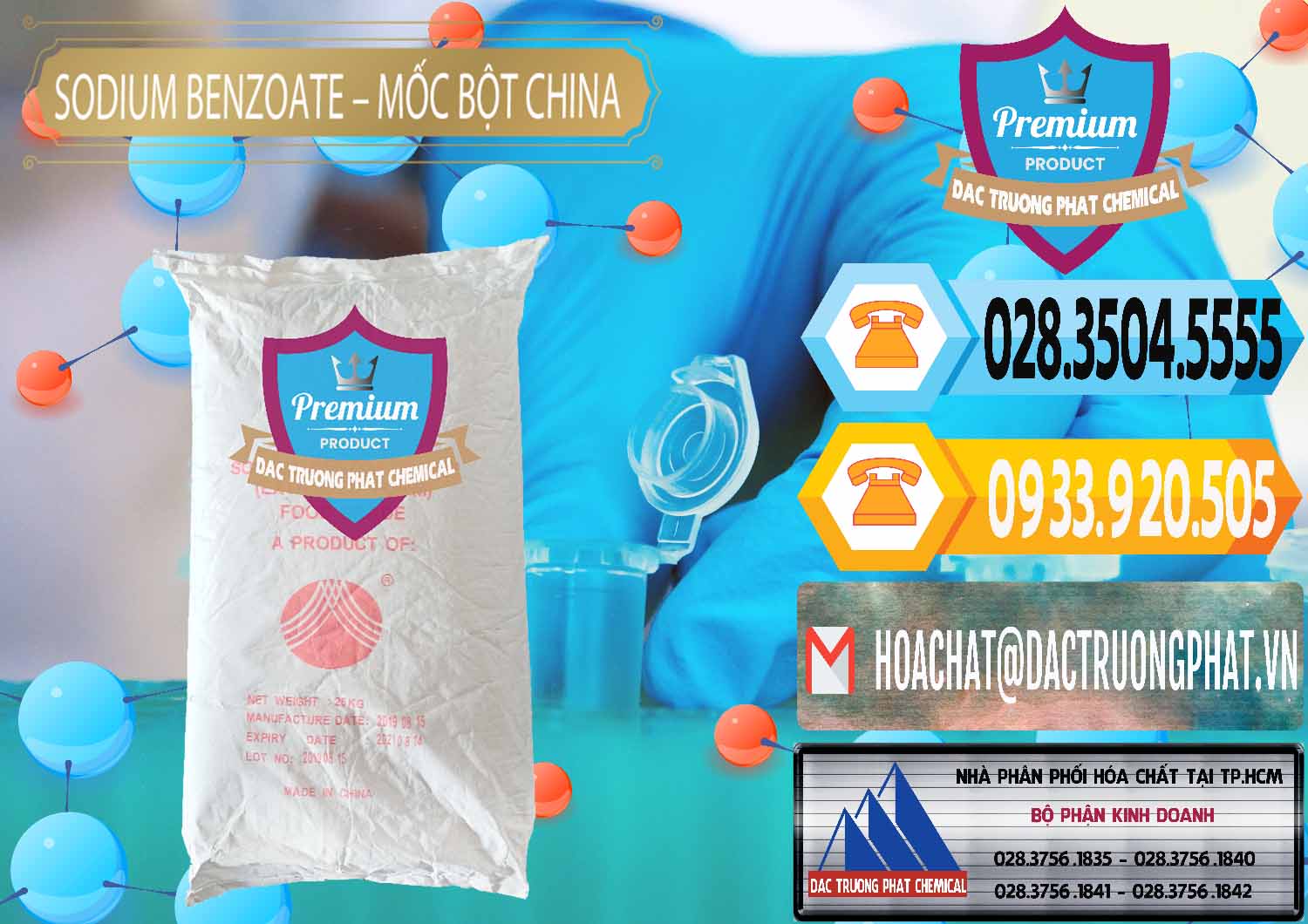Đơn vị bán & phân phối Sodium Benzoate - Mốc Bột Chữ Cam Food Grade Trung Quốc China - 0135 - Nơi cung cấp ( kinh doanh ) hóa chất tại TP.HCM - hoachattayrua.net