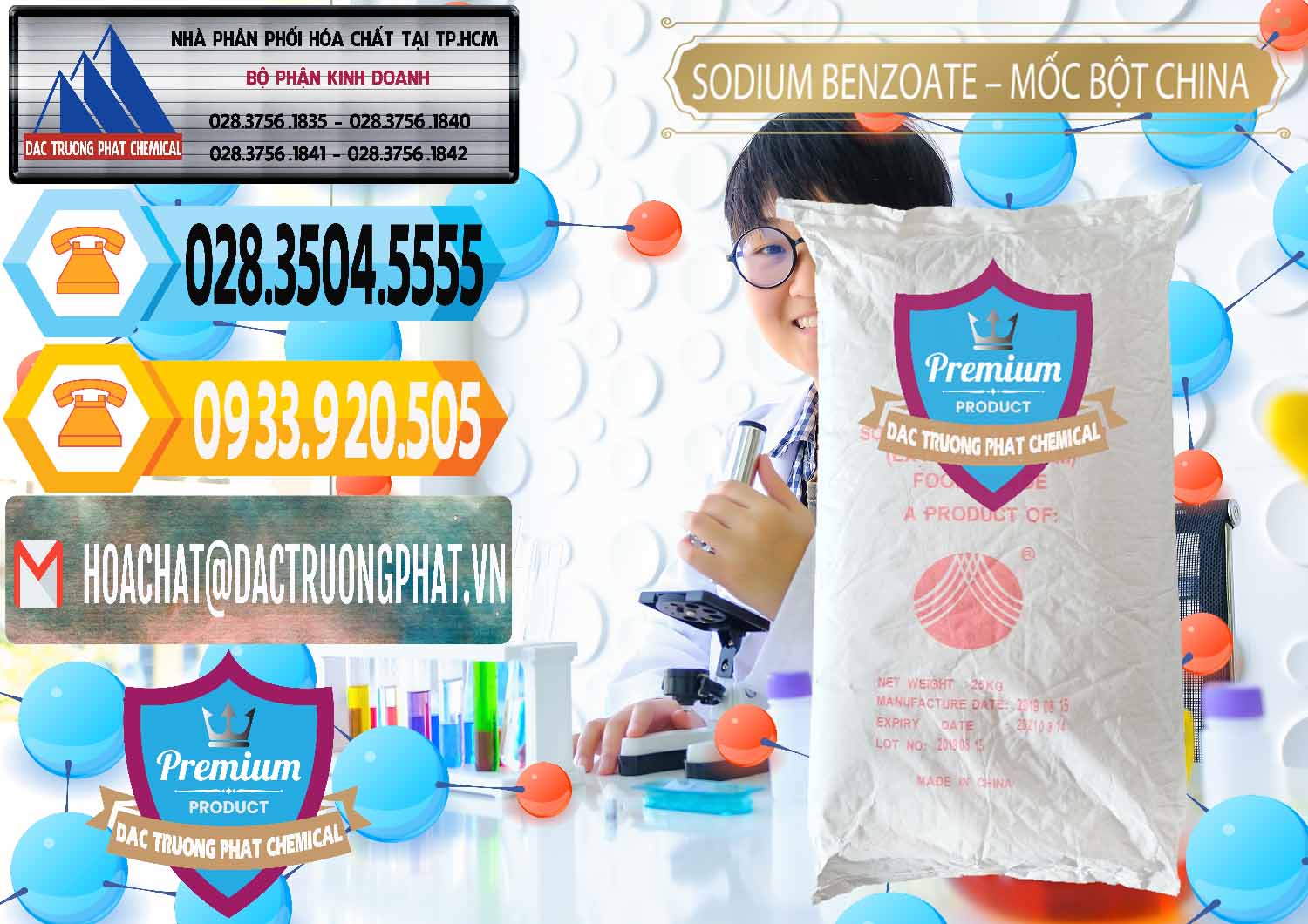 Công ty cung cấp ( bán ) Sodium Benzoate - Mốc Bột Chữ Cam Food Grade Trung Quốc China - 0135 - Đơn vị cung cấp - phân phối hóa chất tại TP.HCM - hoachattayrua.net