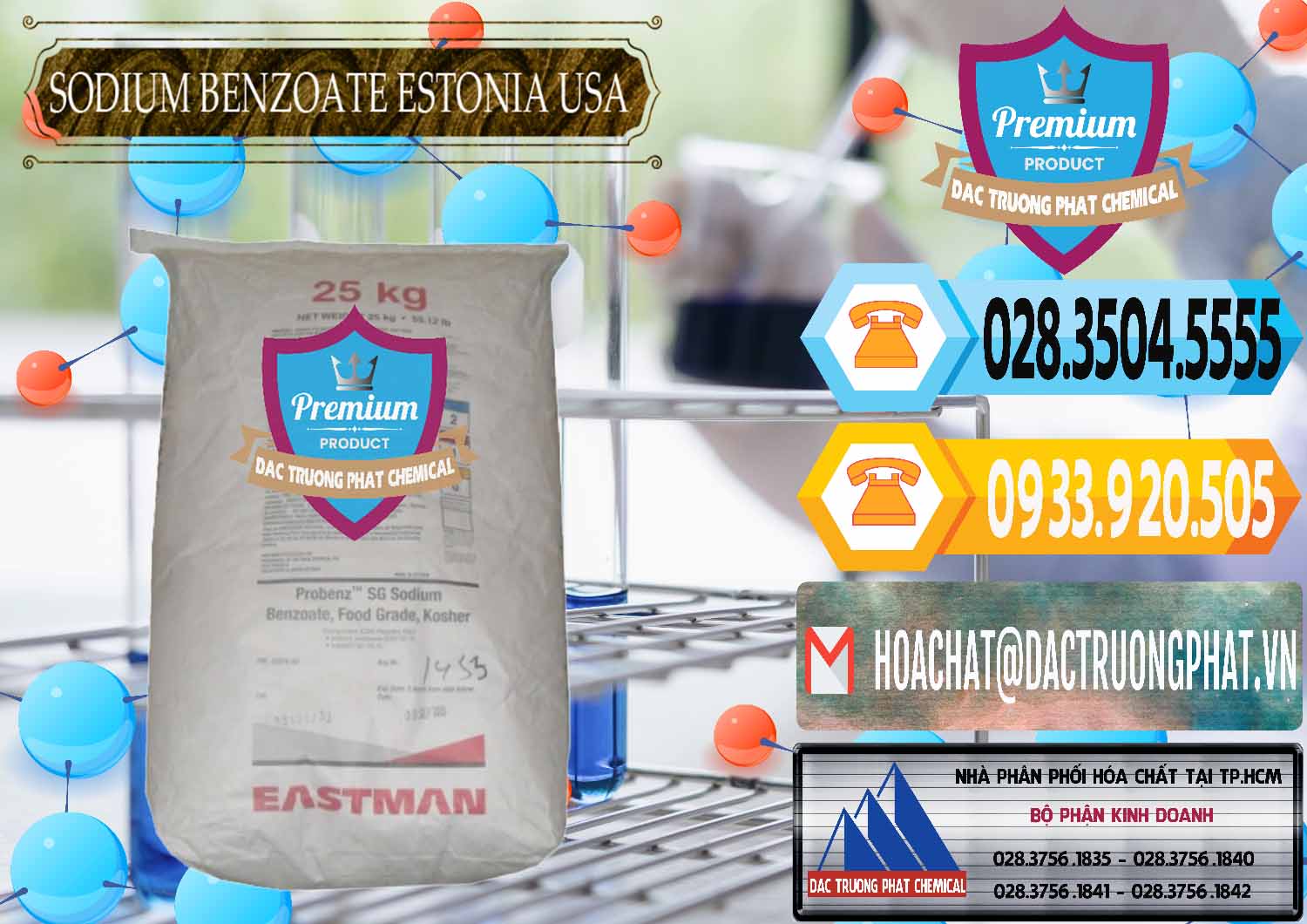 Chuyên nhập khẩu và bán Sodium Benzoate - Mốc Bột Estonia Mỹ USA - 0468 - Nơi chuyên phân phối ( kinh doanh ) hóa chất tại TP.HCM - hoachattayrua.net