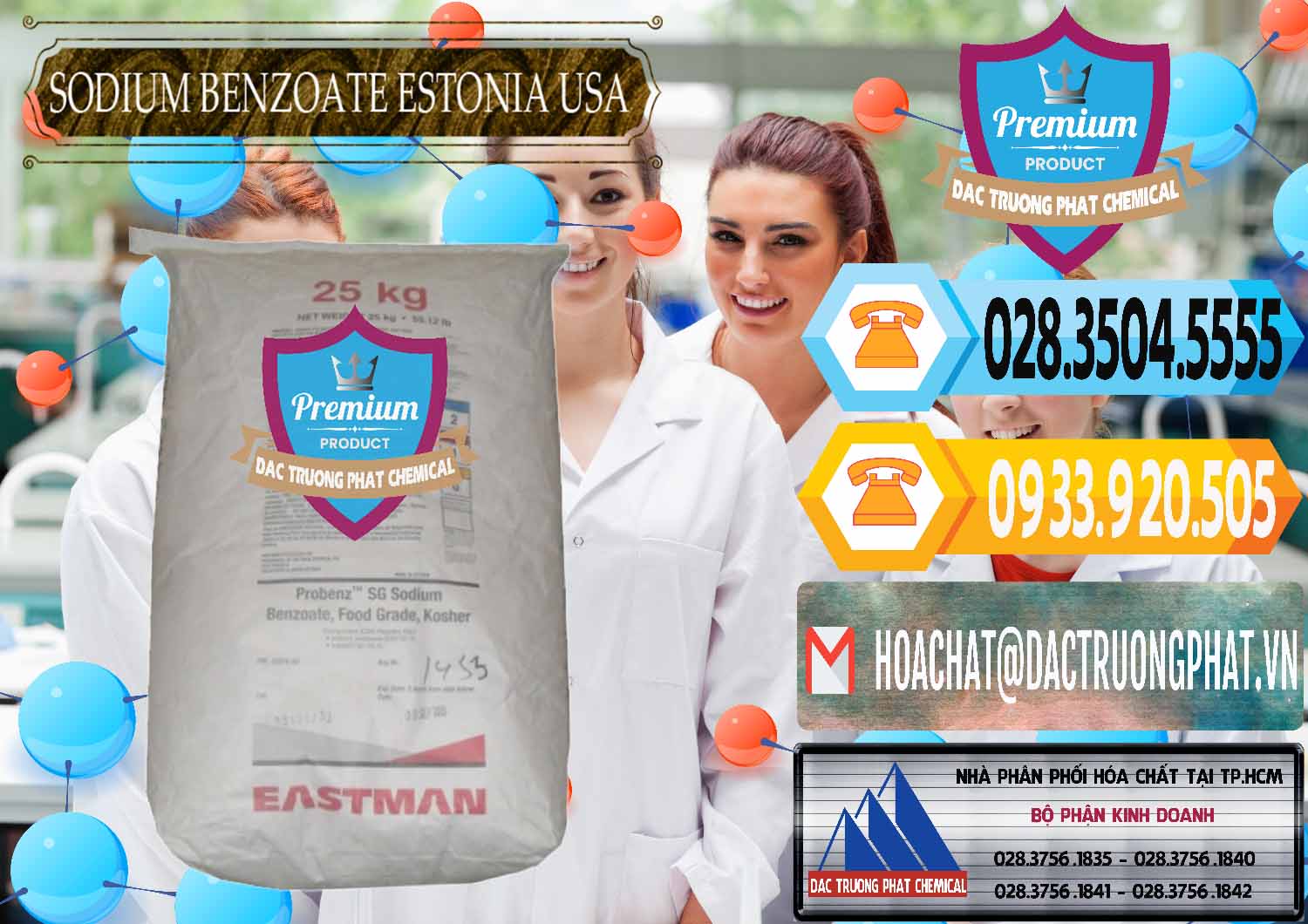 Bán ( phân phối ) Sodium Benzoate - Mốc Bột Estonia Mỹ USA - 0468 - Cty kinh doanh và phân phối hóa chất tại TP.HCM - hoachattayrua.net