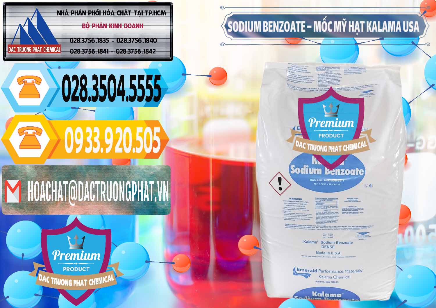 Nơi bán œ kinh doanh Natri Benzoate Dạng Hạt Þ Chất bảo quản Natri Benzoat Kalama Food Mỹ Cty chuyên nhập khẩu _ bán Sodium Benzoate - Mốc Hạt Kalama Food Grade Mỹ Usa - 0137 - Nơi cung ứng - phân phối hóa chất tại TP.HCM - hoachattayrua.net