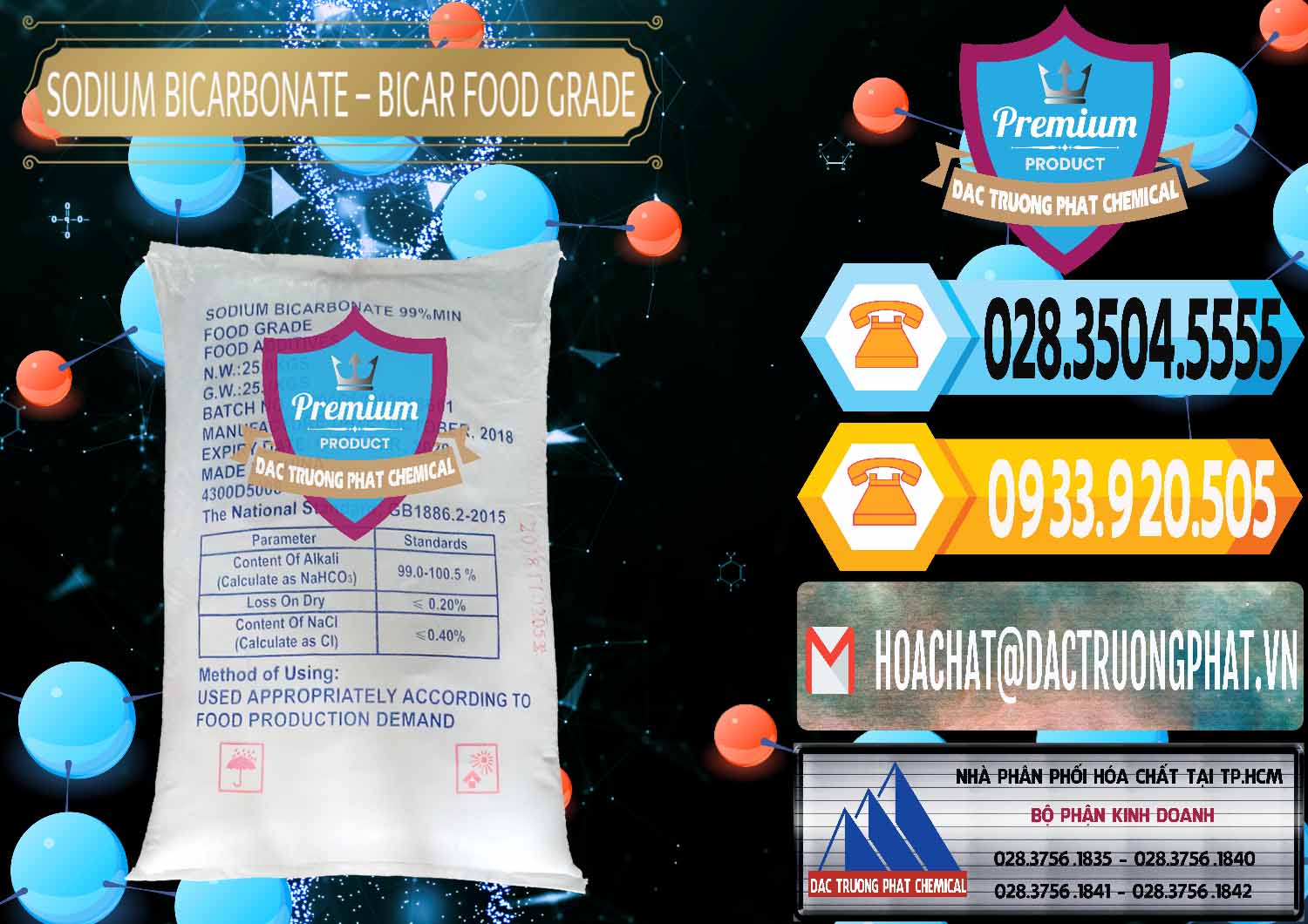 Nơi chuyên kinh doanh ( bán ) Sodium Bicarbonate – Bicar NaHCO3 Food Grade Trung Quốc China - 0138 - Chuyên cung ứng ( phân phối ) hóa chất tại TP.HCM - hoachattayrua.net