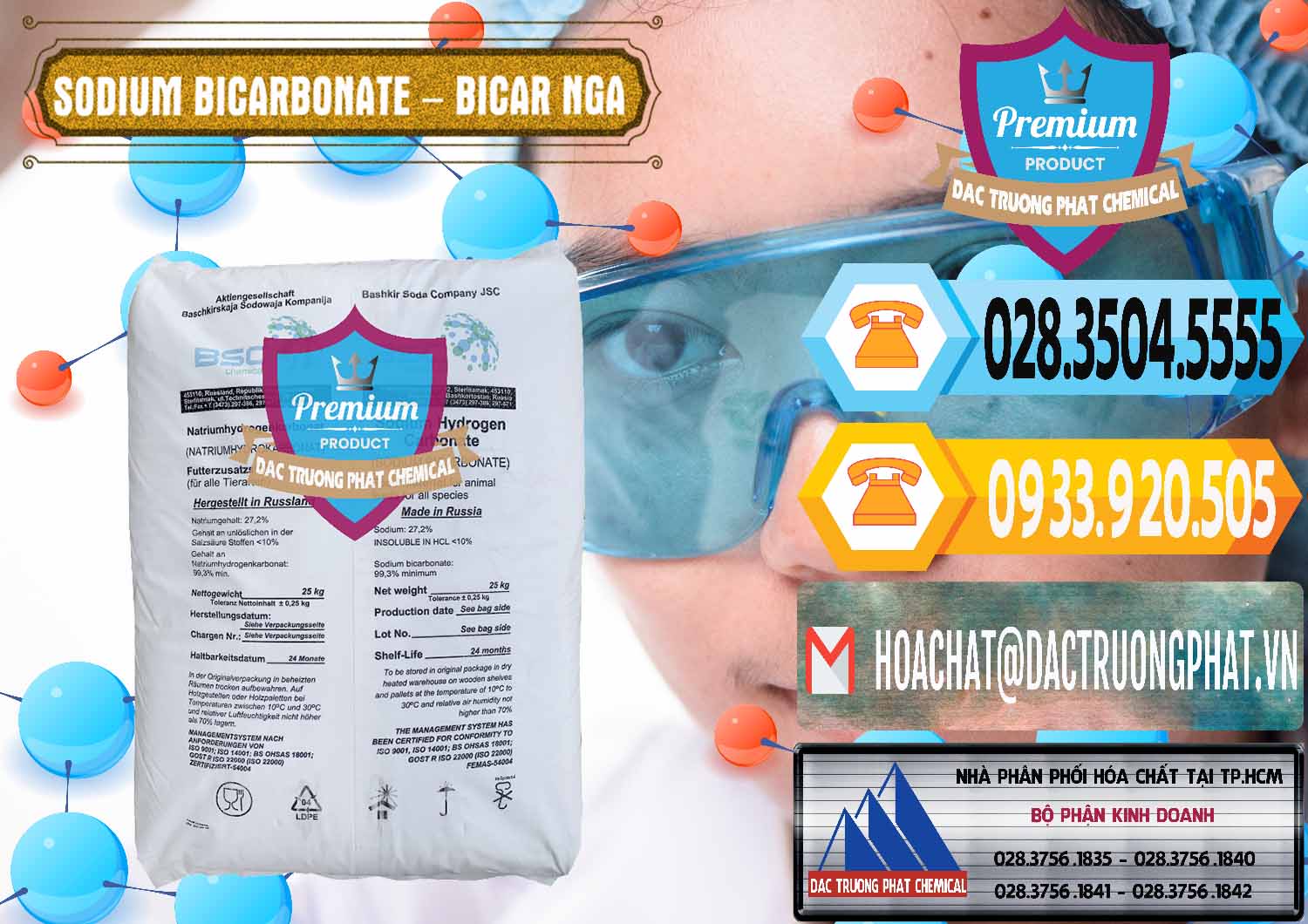 Nơi chuyên cung ứng - bán Sodium Bicarbonate – Bicar NaHCO3 Nga Russia - 0425 - Đơn vị bán & phân phối hóa chất tại TP.HCM - hoachattayrua.net