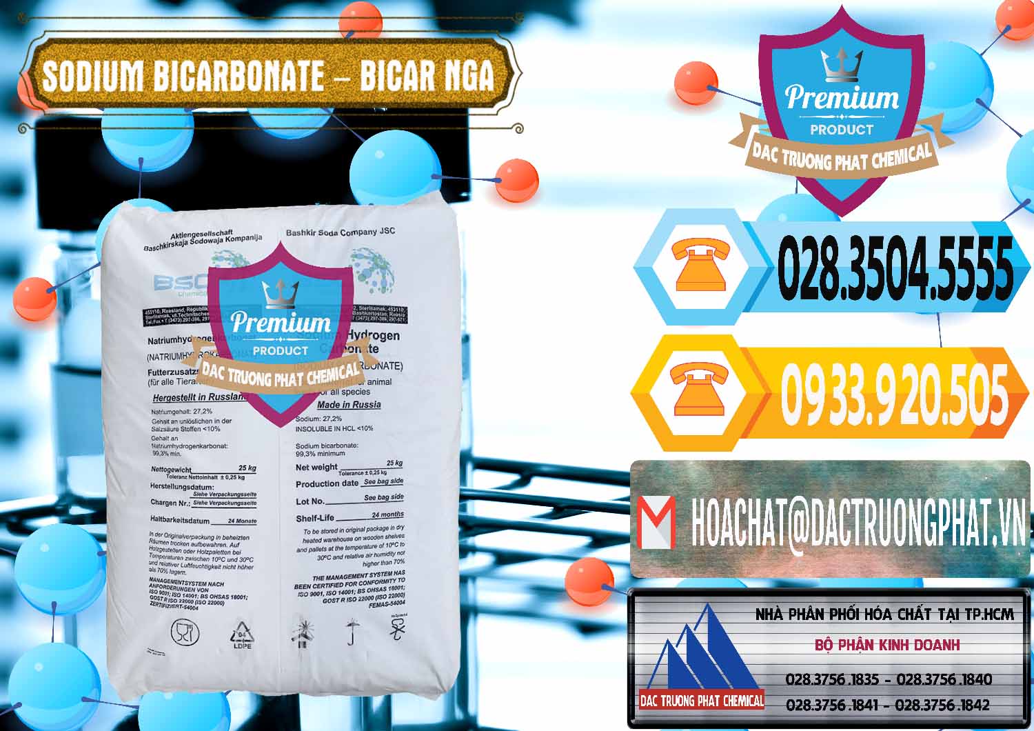Cty nhập khẩu & bán Sodium Bicarbonate – Bicar NaHCO3 Nga Russia - 0425 - Cty kinh doanh - phân phối hóa chất tại TP.HCM - hoachattayrua.net