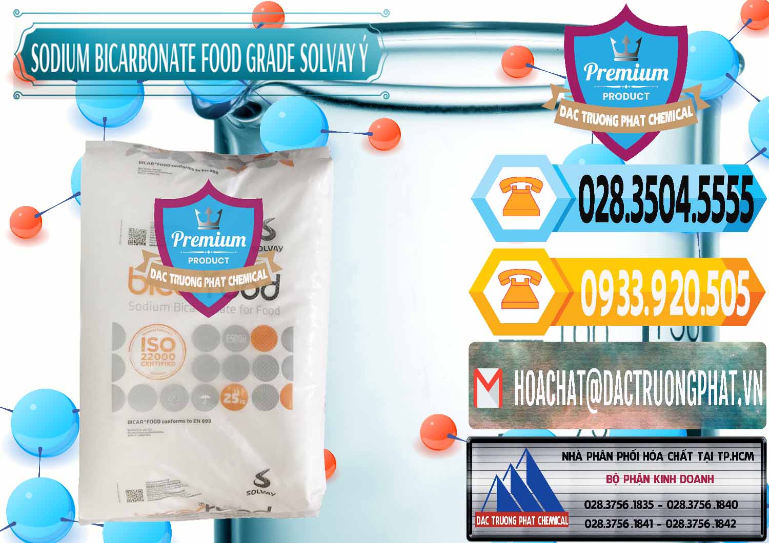 Nhập khẩu & bán Sodium Bicarbonate – Bicar NaHCO3 Food Grade Solvay Ý Italy - 0220 - Cty nhập khẩu ( phân phối ) hóa chất tại TP.HCM - hoachattayrua.net