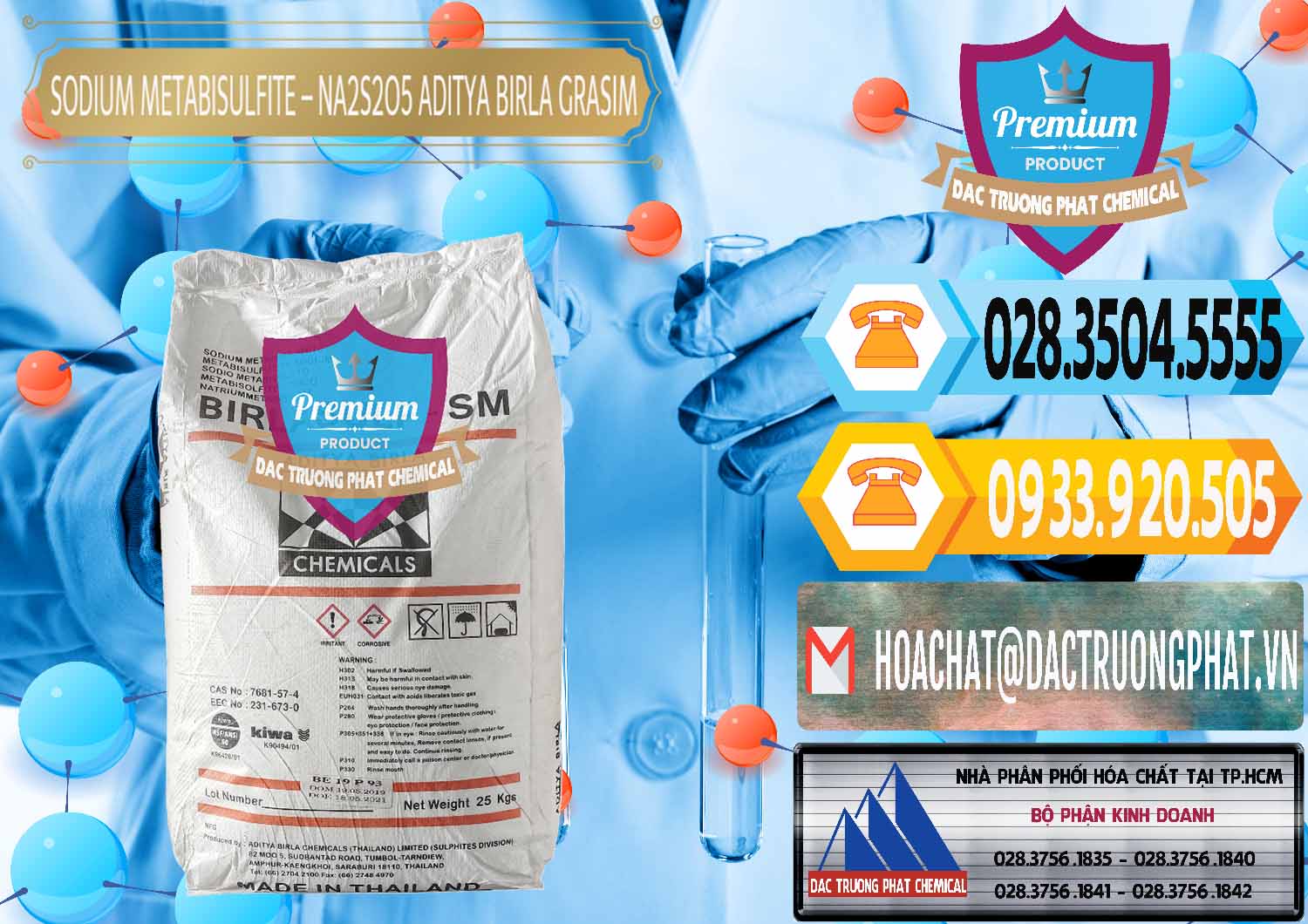Công ty bán _ phân phối Sodium Metabisulfite - NA2S2O5 Thái Lan Aditya Birla Grasim - 0144 - Chuyên phân phối và nhập khẩu hóa chất tại TP.HCM - hoachattayrua.net
