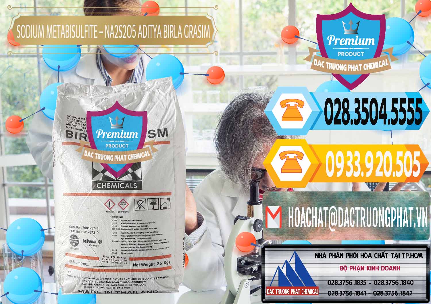 Nơi chuyên bán ( cung ứng ) Sodium Metabisulfite - NA2S2O5 Thái Lan Aditya Birla Grasim - 0144 - Công ty bán _ cung cấp hóa chất tại TP.HCM - hoachattayrua.net