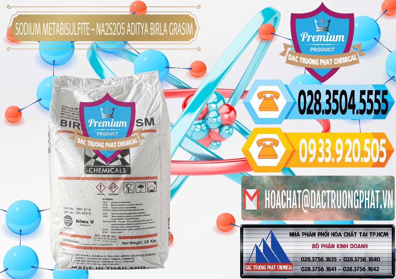 Chuyên bán ( cung cấp ) Sodium Metabisulfite - NA2S2O5 Thái Lan Aditya Birla Grasim - 0144 - Chuyên nhập khẩu ( cung cấp ) hóa chất tại TP.HCM - hoachattayrua.net