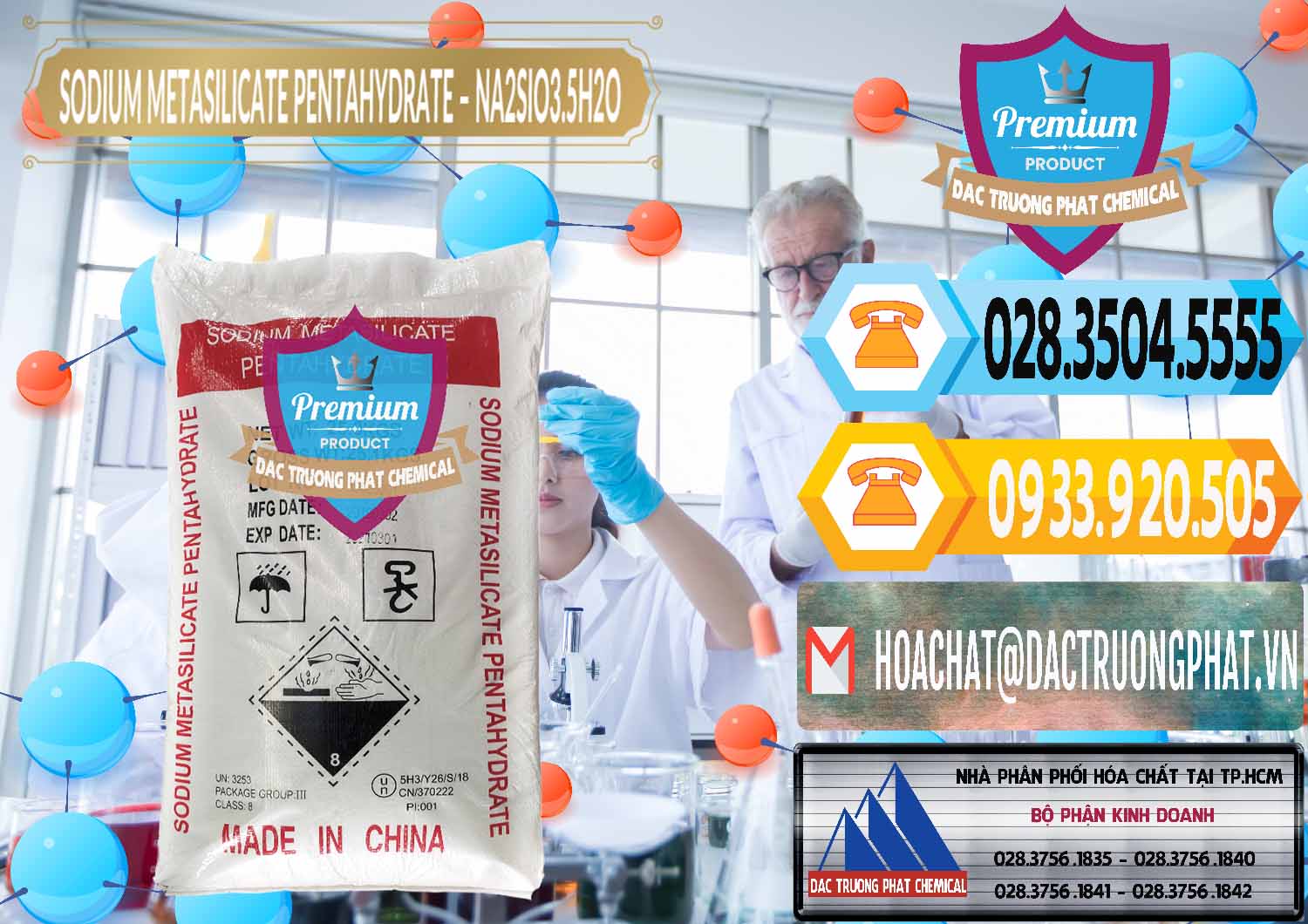 Kinh doanh - bán Sodium Metasilicate Pentahydrate – Silicate Bột Trung Quốc China - 0147 - Cty chuyên cung ứng và phân phối hóa chất tại TP.HCM - hoachattayrua.net