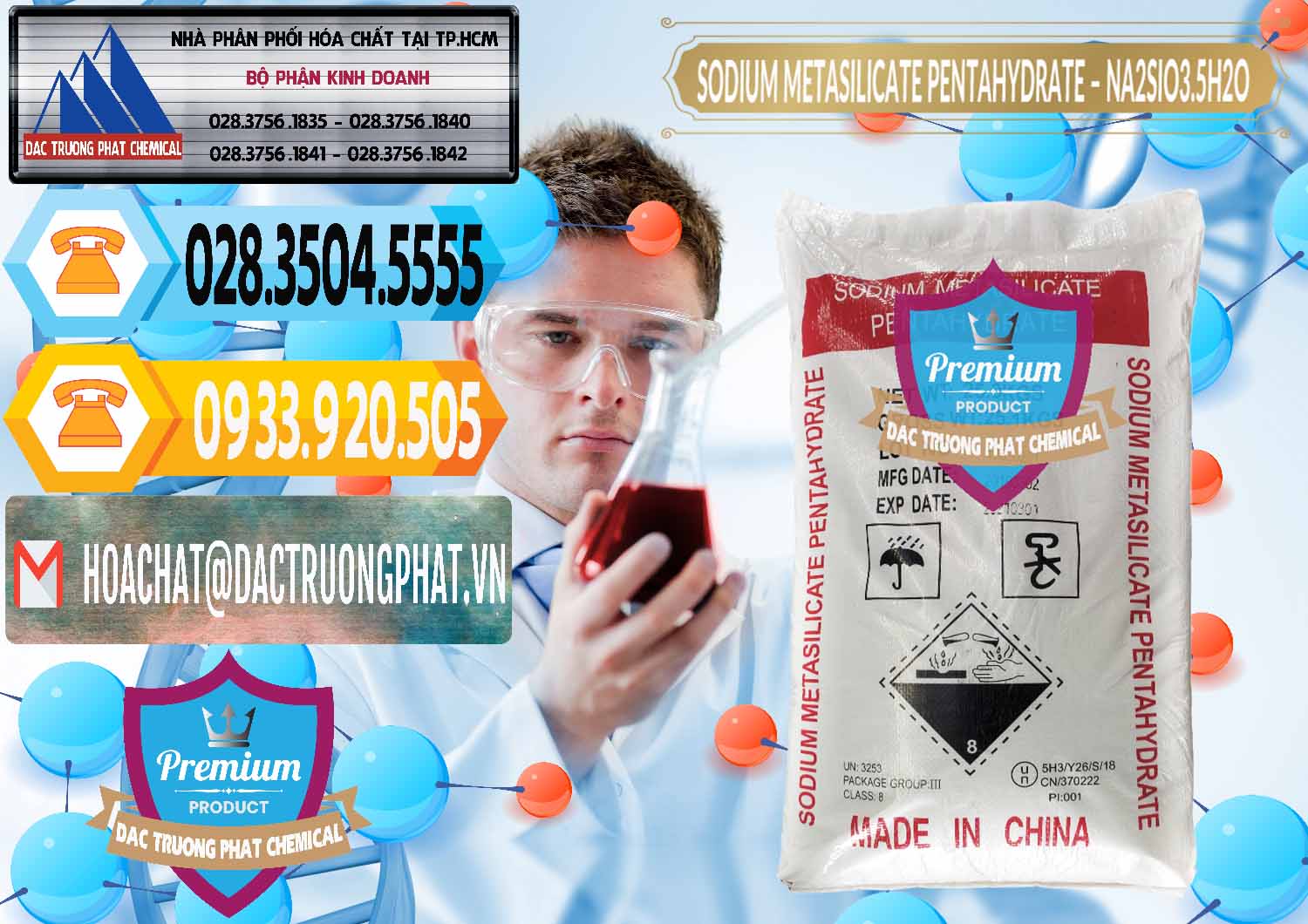 Cty phân phối _ bán Sodium Metasilicate Pentahydrate – Silicate Bột Trung Quốc China - 0147 - Chuyên bán & cung cấp hóa chất tại TP.HCM - hoachattayrua.net
