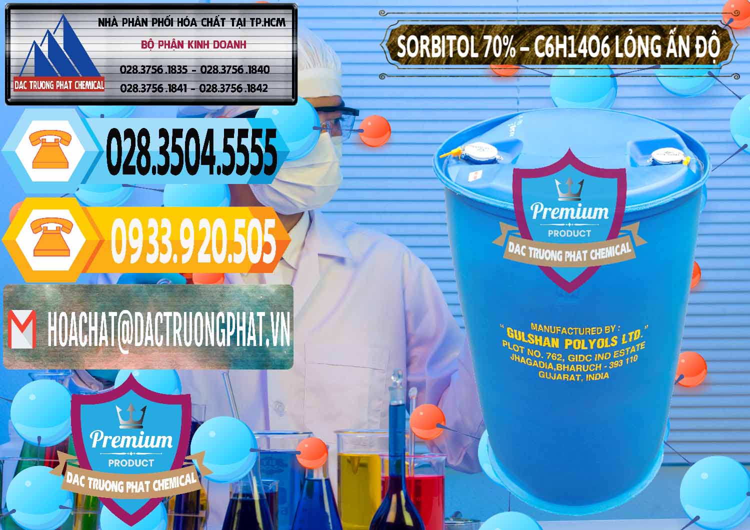Cty chuyên cung ứng ( bán ) Sorbitol - C6H14O6 Lỏng 70% Food Grade Ấn Độ India - 0152 - Công ty phân phối _ bán hóa chất tại TP.HCM - hoachattayrua.net