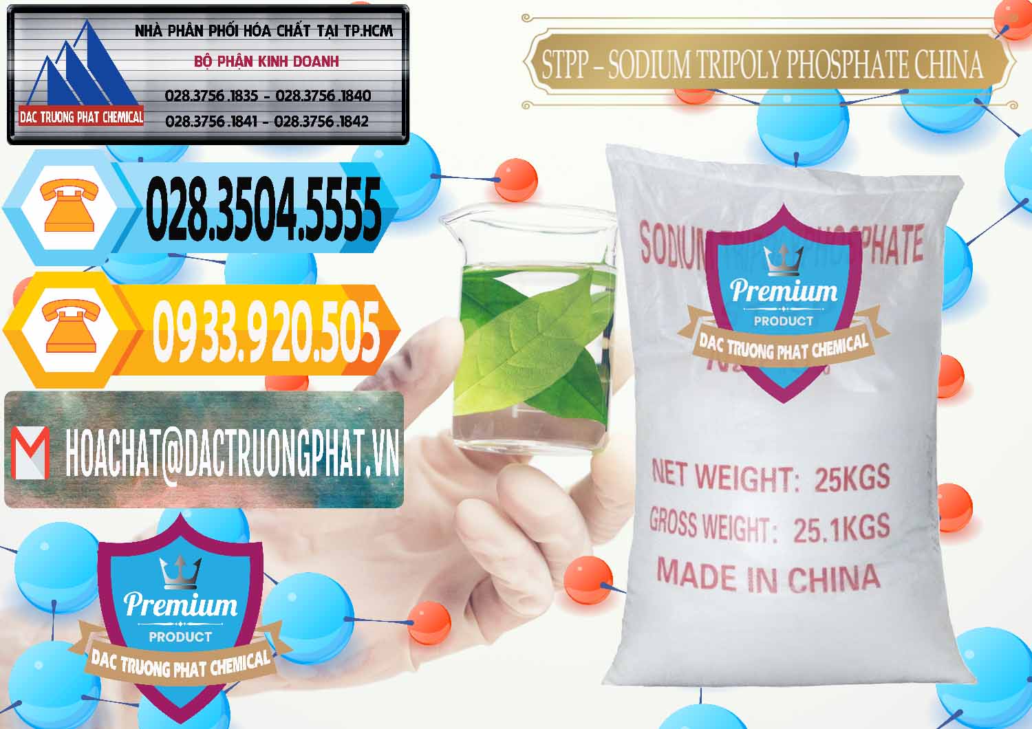 Chuyên kinh doanh ( bán ) Sodium Tripoly Phosphate - STPP 96% Chữ Đỏ Trung Quốc China - 0155 - Nơi phân phối và cung ứng hóa chất tại TP.HCM - hoachattayrua.net