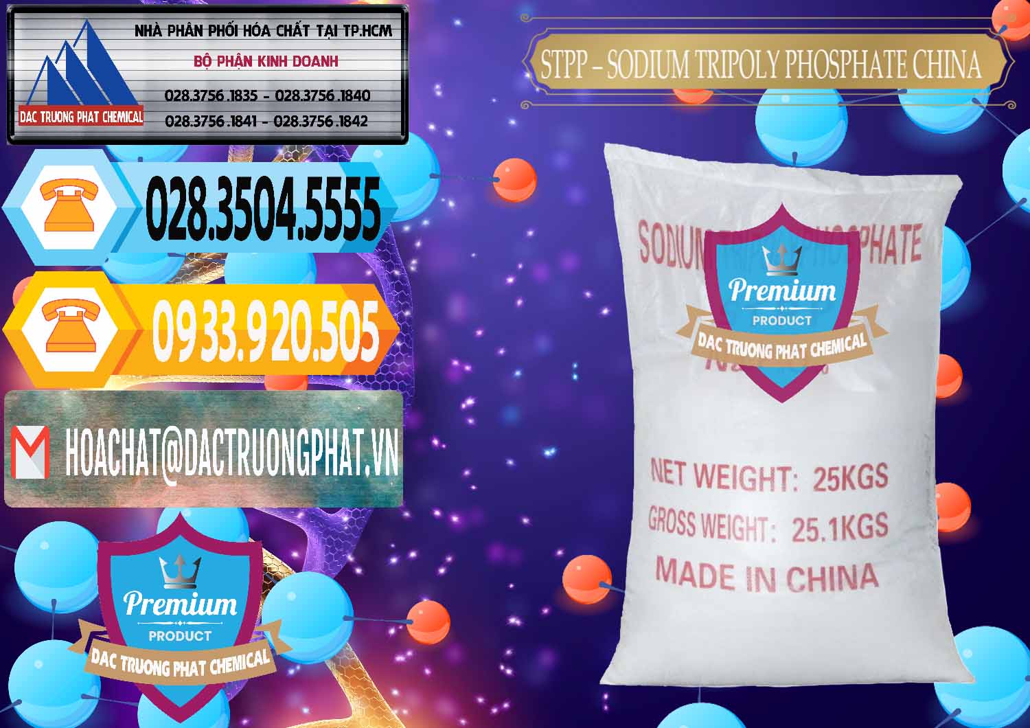 Cty cung cấp & bán Sodium Tripoly Phosphate - STPP 96% Chữ Đỏ Trung Quốc China - 0155 - Nhà phân phối - cung cấp hóa chất tại TP.HCM - hoachattayrua.net