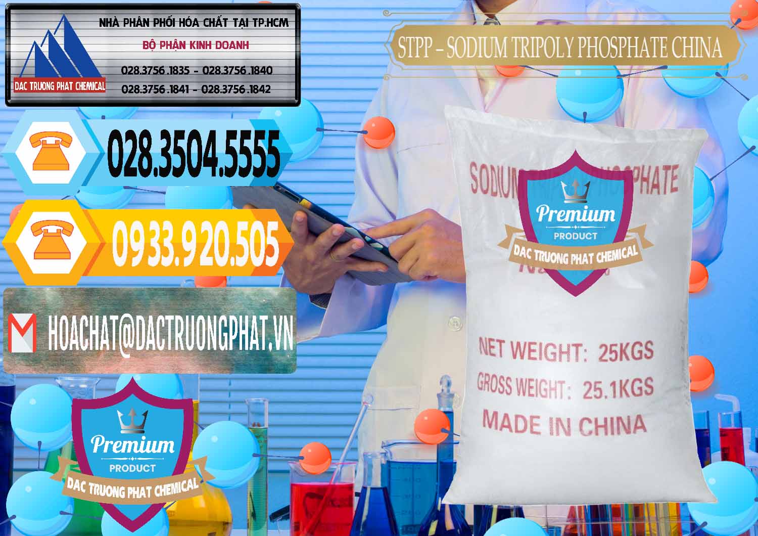 Nơi bán ( cung ứng ) Sodium Tripoly Phosphate - STPP 96% Chữ Đỏ Trung Quốc China - 0155 - Công ty cung ứng & phân phối hóa chất tại TP.HCM - hoachattayrua.net