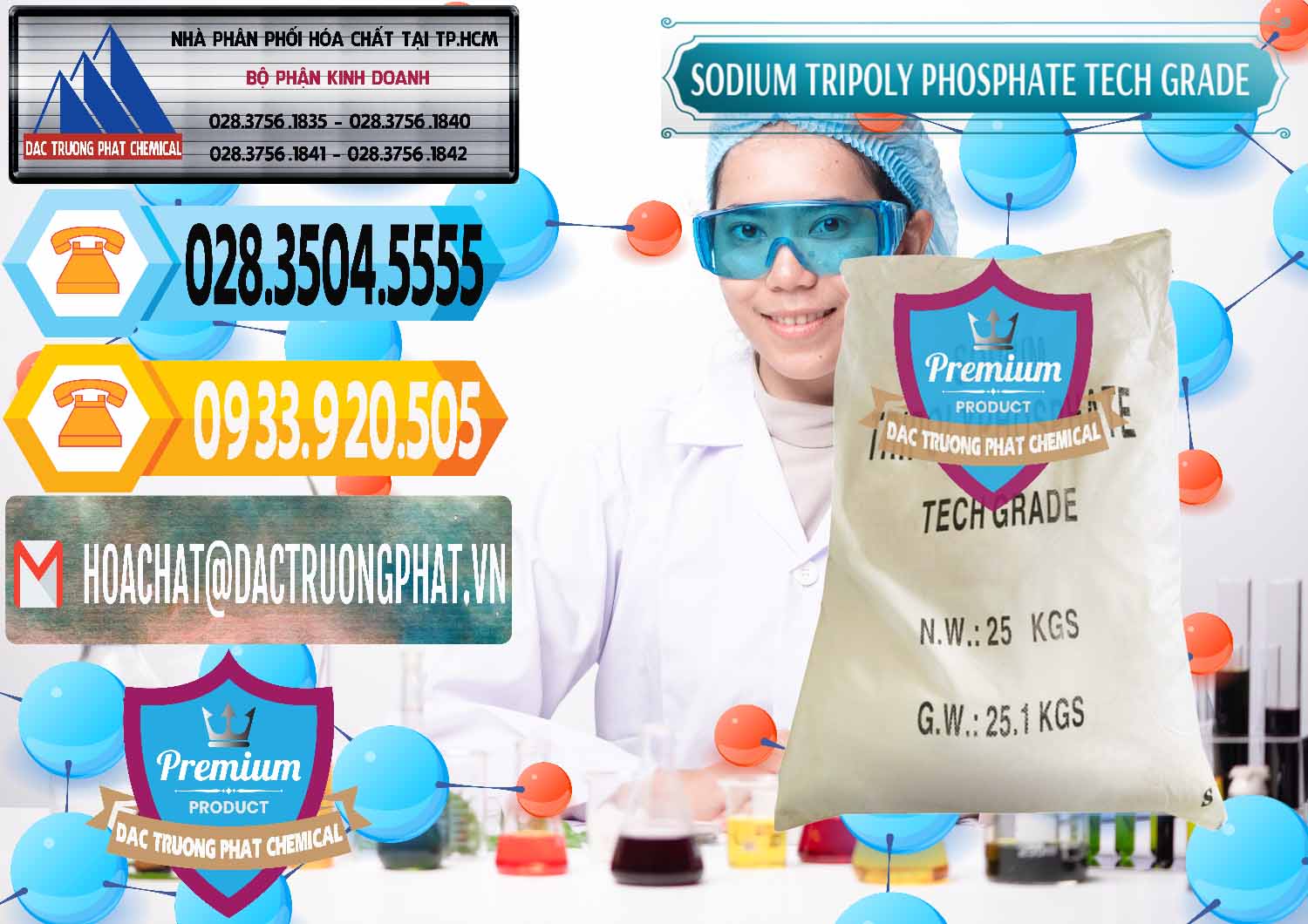 Nơi chuyên nhập khẩu ( bán ) Sodium Tripoly Phosphate - STPP Tech Grade Trung Quốc China - 0453 - Cty bán ( phân phối ) hóa chất tại TP.HCM - hoachattayrua.net