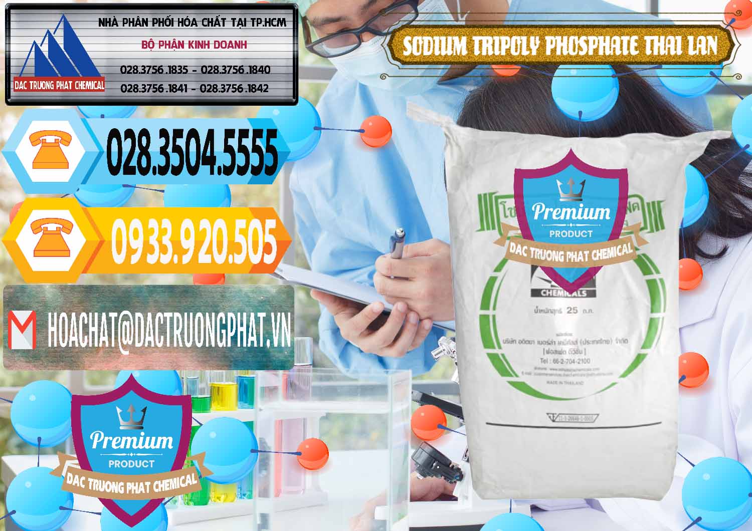 Nơi bán - phân phối Sodium Tripoly Phosphate - STPP Aditya Birla Grasim Thái Lan Thailand - 0421 - Cty chuyên phân phối - bán hóa chất tại TP.HCM - hoachattayrua.net