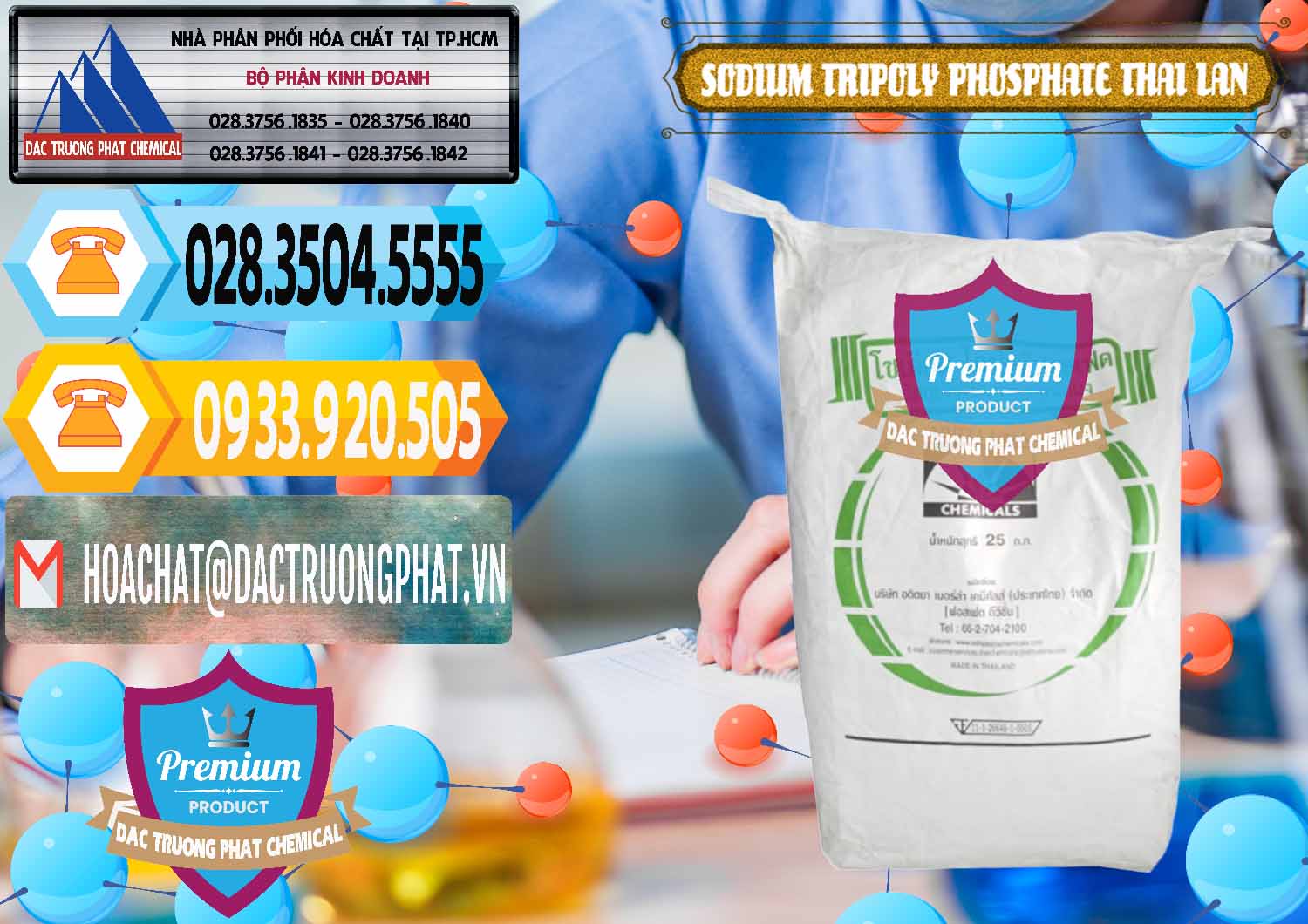 Nơi chuyên nhập khẩu & bán Sodium Tripoly Phosphate - STPP Aditya Birla Grasim Thái Lan Thailand - 0421 - Cty kinh doanh ( cung cấp ) hóa chất tại TP.HCM - hoachattayrua.net