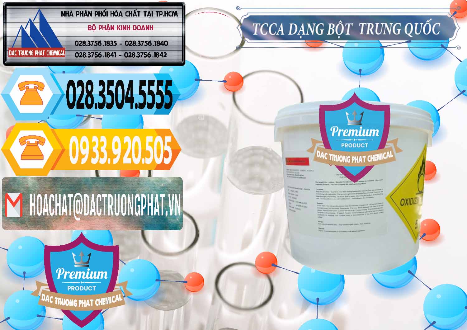 Nơi bán & cung ứng TCCA - Acid Trichloroisocyanuric Dạng Bột Thùng 5kg Trung Quốc China - 0378 - Nơi phân phối ( cung cấp ) hóa chất tại TP.HCM - hoachattayrua.net