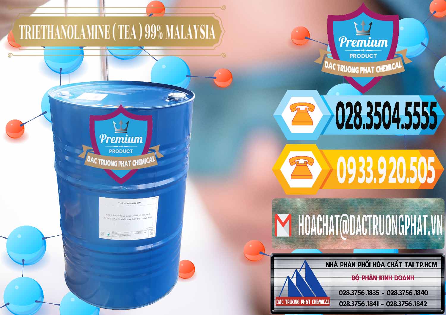 Đơn vị chuyên cung ứng và bán TEA - Triethanolamine 99% Mã Lai Malaysia - 0323 - Công ty chuyên kinh doanh ( phân phối ) hóa chất tại TP.HCM - hoachattayrua.net