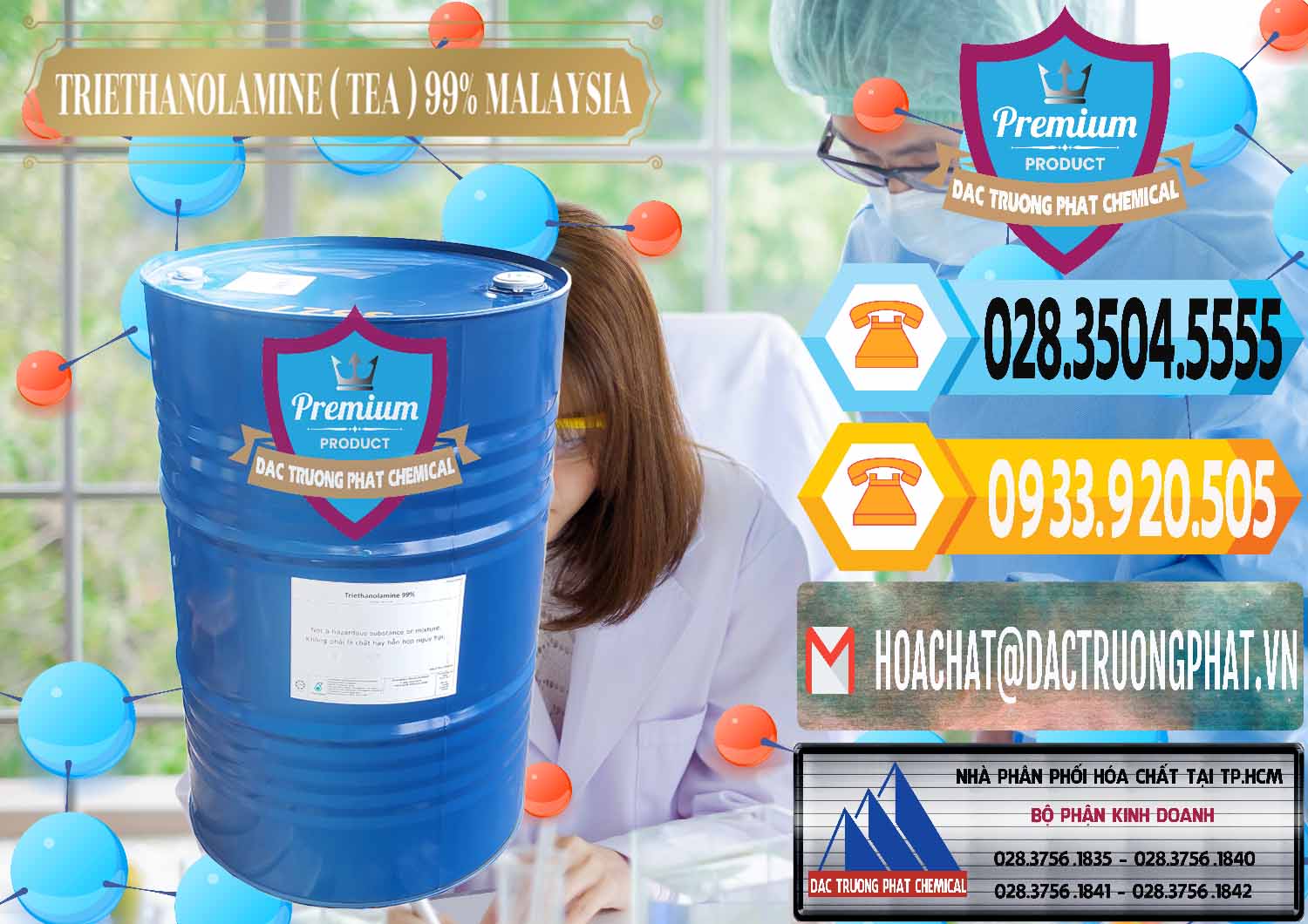 Công ty chuyên bán _ phân phối TEA - Triethanolamine 99% Mã Lai Malaysia - 0323 - Nơi cung cấp & kinh doanh hóa chất tại TP.HCM - hoachattayrua.net