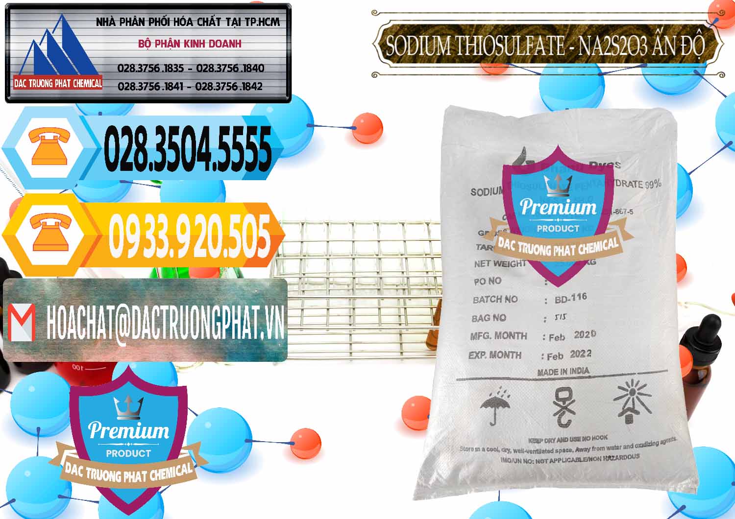 Công ty chuyên nhập khẩu _ bán Sodium Thiosulfate - NA2S2O3 Ấn Độ India Bhanu Dyes - 0202 - Đơn vị chuyên kinh doanh - phân phối hóa chất tại TP.HCM - hoachattayrua.net