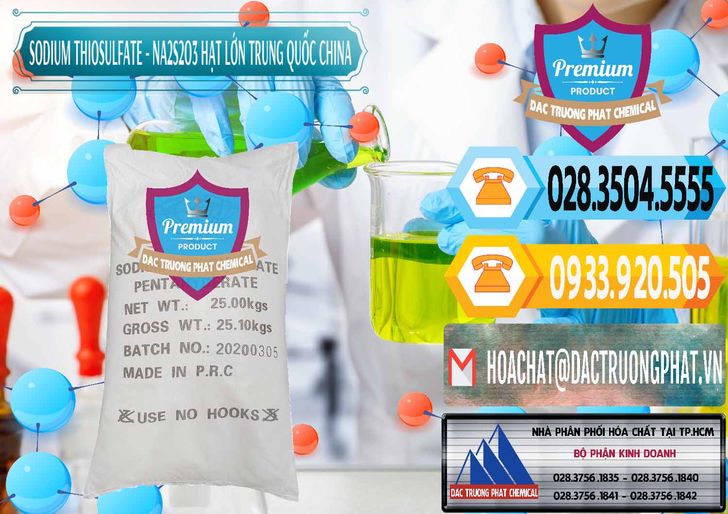 Nơi cung cấp - bán Sodium Thiosulfate - NA2S2O3 Hạt Lớn Trung Quốc China - 0203 - Cung cấp - kinh doanh hóa chất tại TP.HCM - hoachattayrua.net