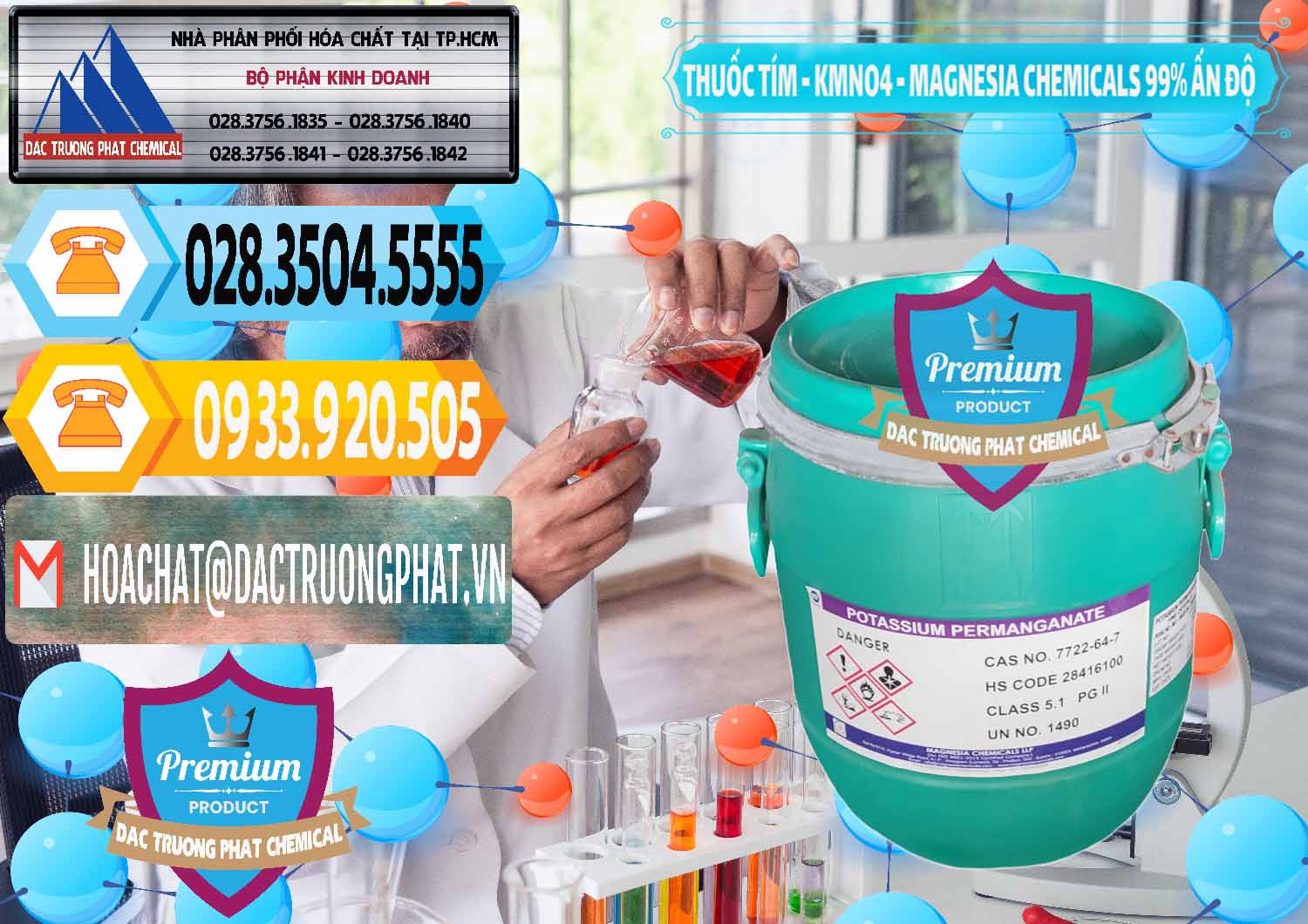 Công ty cung ứng & bán Thuốc Tím - KMNO4 Magnesia Chemicals 99% Ấn Độ India - 0251 - Công ty kinh doanh ( phân phối ) hóa chất tại TP.HCM - hoachattayrua.net