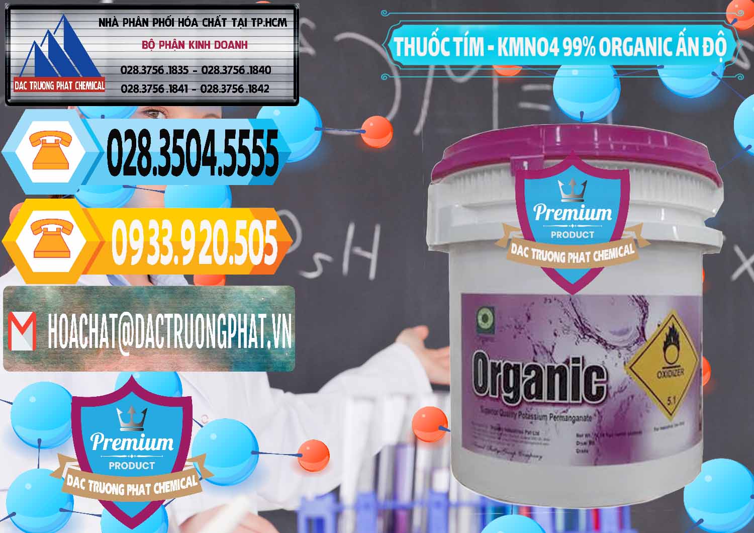 Công ty cung cấp & bán Thuốc Tím - KMNO4 99% Organic Ấn Độ India - 0216 - Nơi nhập khẩu _ cung cấp hóa chất tại TP.HCM - hoachattayrua.net