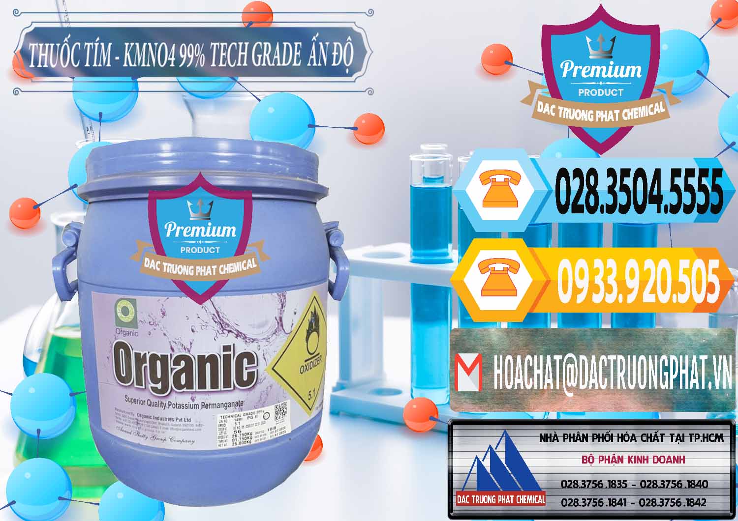 Cung ứng ( bán ) Thuốc Tím - KMNO4 99% Organic Group Ấn Độ India - 0250 - Nhà phân phối ( cung cấp ) hóa chất tại TP.HCM - hoachattayrua.net