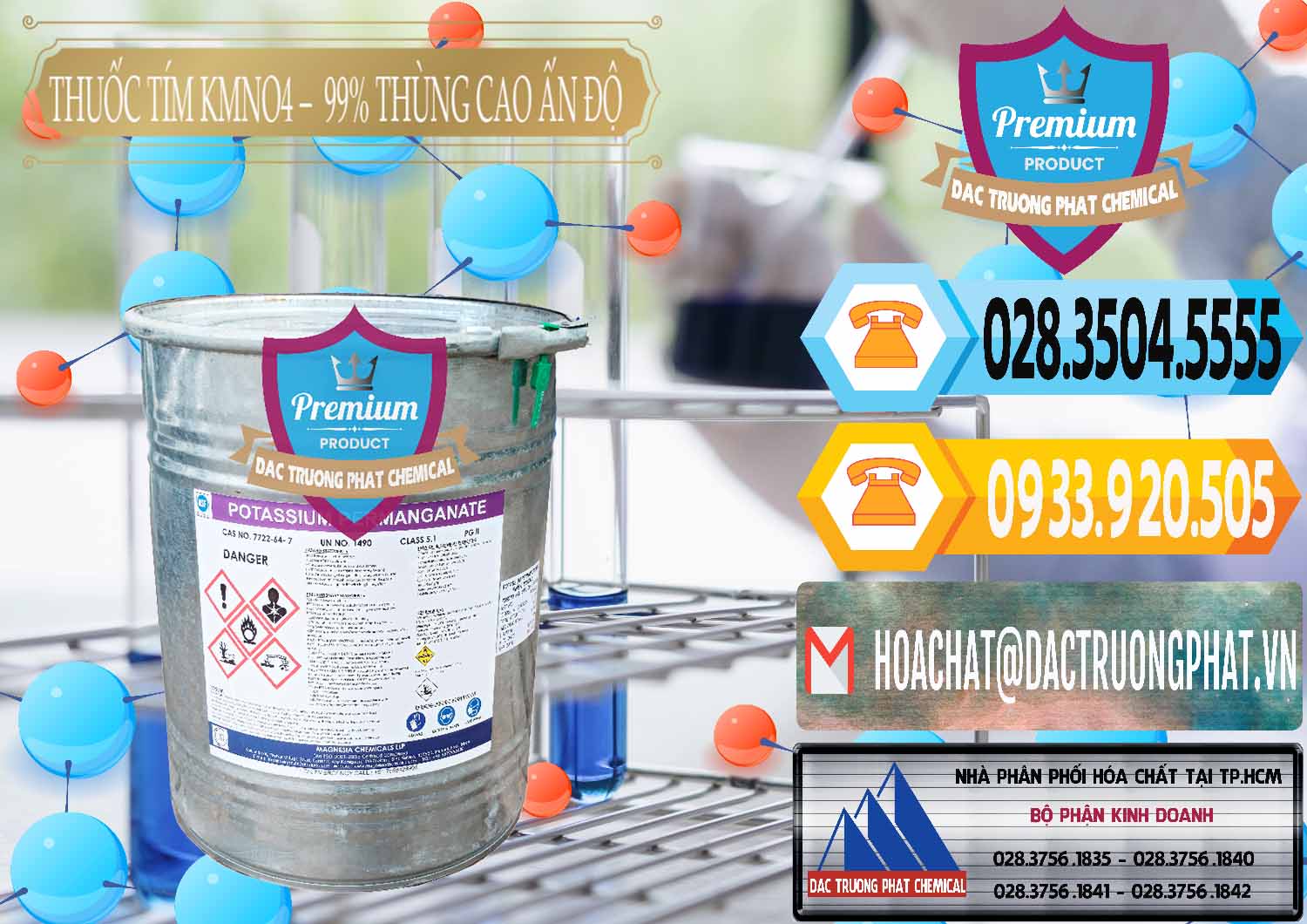 Đơn vị chuyên cung cấp ( bán ) Thuốc Tím - KMNO4 Thùng Cao 99% Magnesia Chemicals Ấn Độ India - 0164 - Nơi chuyên phân phối - nhập khẩu hóa chất tại TP.HCM - hoachattayrua.net