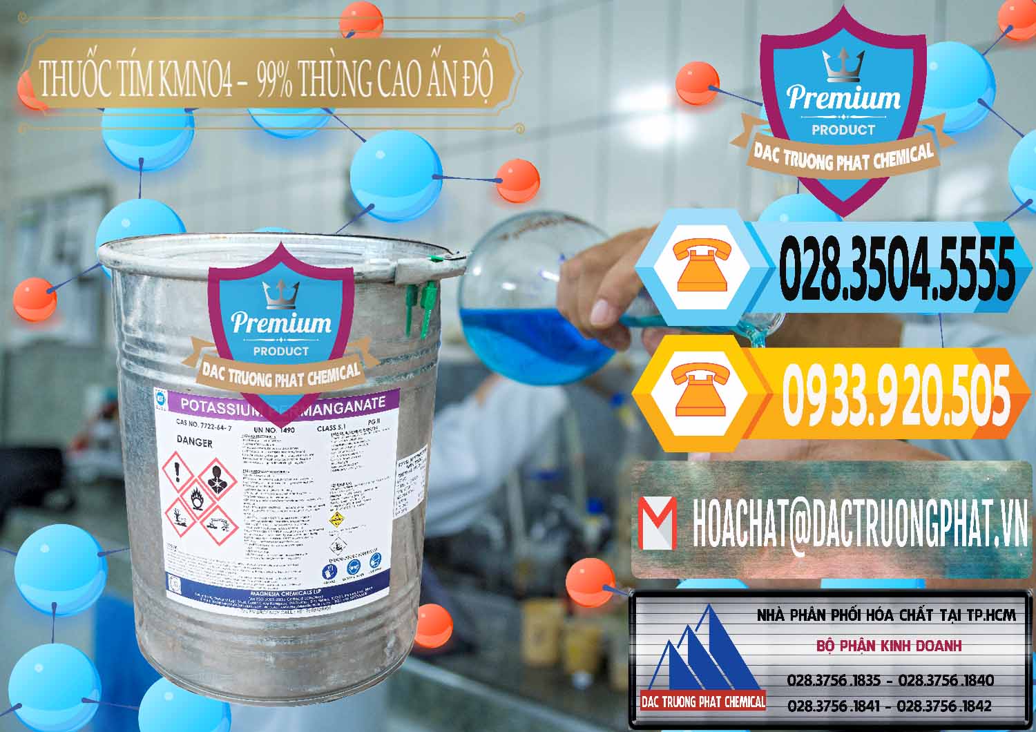 Công ty chuyên bán và cung cấp Thuốc Tím - KMNO4 Thùng Cao 99% Magnesia Chemicals Ấn Độ India - 0164 - Nhập khẩu ( phân phối ) hóa chất tại TP.HCM - hoachattayrua.net