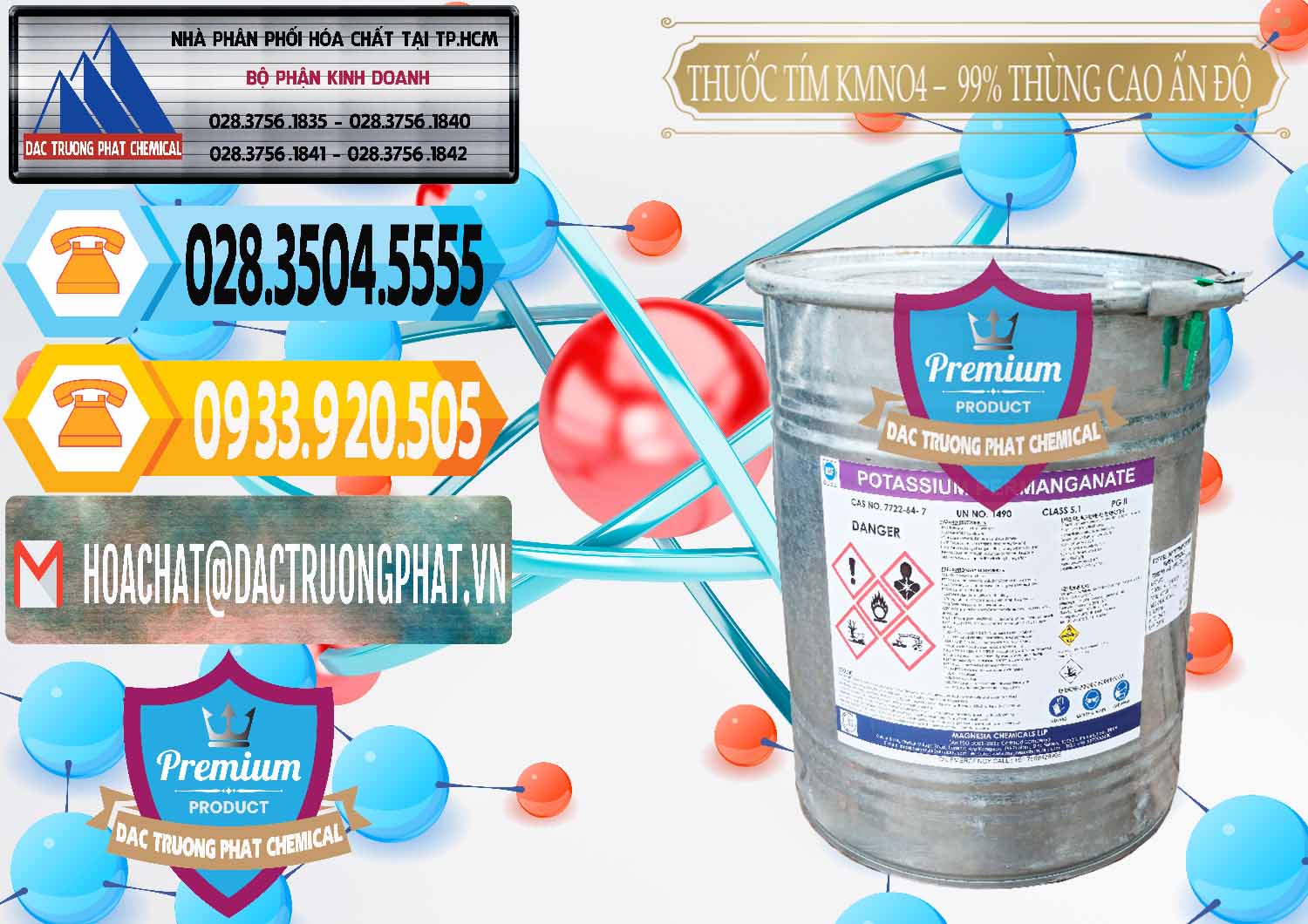 Cty kinh doanh _ bán Thuốc Tím - KMNO4 Thùng Cao 99% Magnesia Chemicals Ấn Độ India - 0164 - Đơn vị nhập khẩu _ phân phối hóa chất tại TP.HCM - hoachattayrua.net