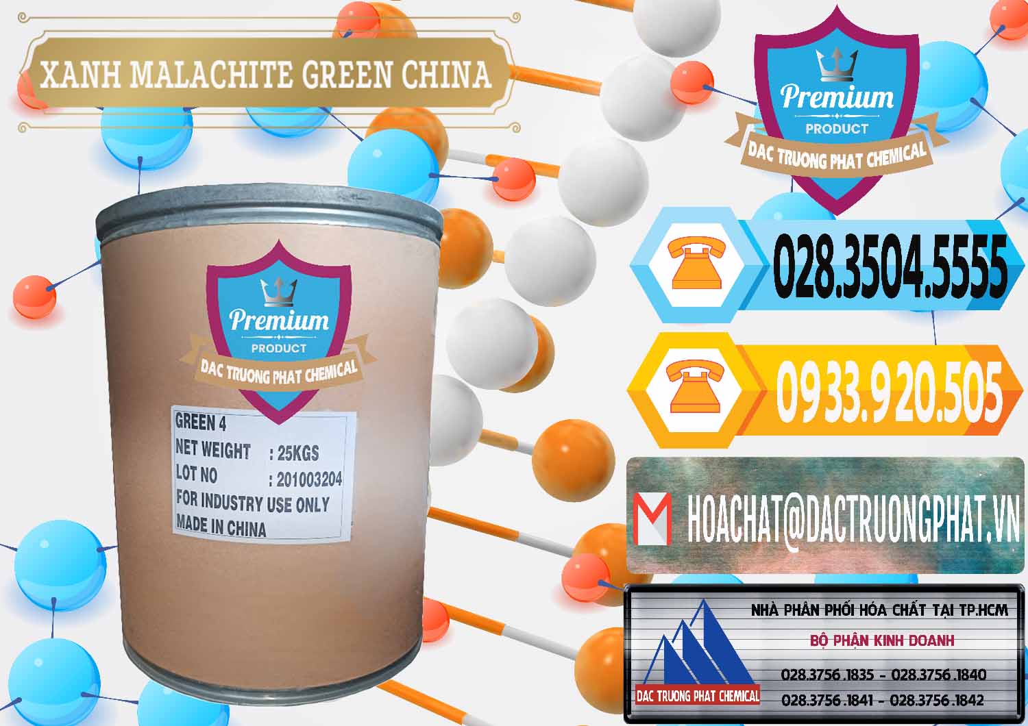 Công ty bán ( cung cấp ) Xanh Malachite Green Trung Quốc China - 0325 - Cung cấp và phân phối hóa chất tại TP.HCM - hoachattayrua.net
