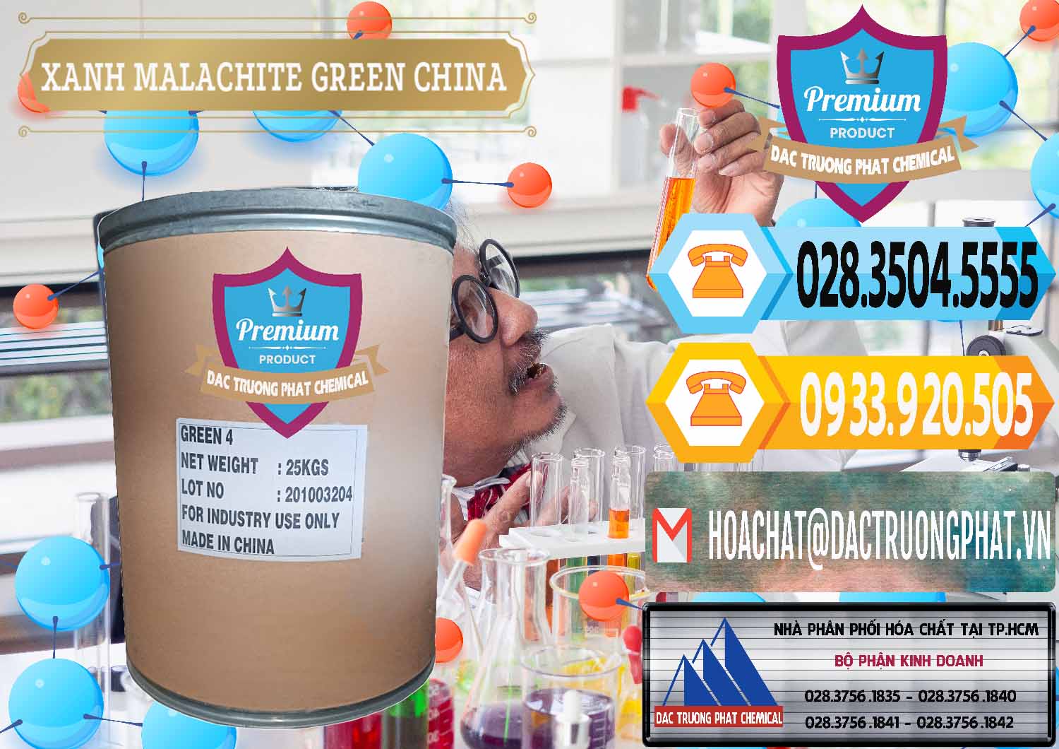 Công ty chuyên kinh doanh & bán Xanh Malachite Green Trung Quốc China - 0325 - Chuyên phân phối _ bán hóa chất tại TP.HCM - hoachattayrua.net