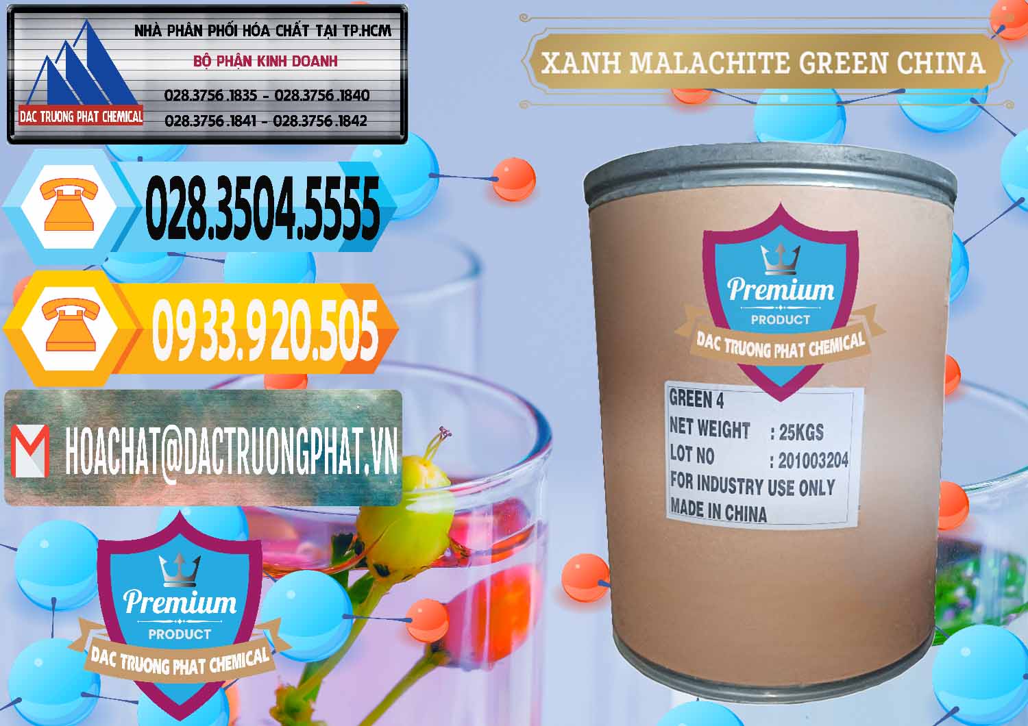 Công ty phân phối và bán Xanh Malachite Green Trung Quốc China - 0325 - Công ty chuyên phân phối _ bán hóa chất tại TP.HCM - hoachattayrua.net