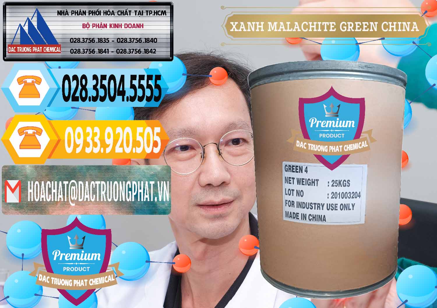 Công ty bán _ cung ứng Xanh Malachite Green Trung Quốc China - 0325 - Công ty kinh doanh & phân phối hóa chất tại TP.HCM - hoachattayrua.net