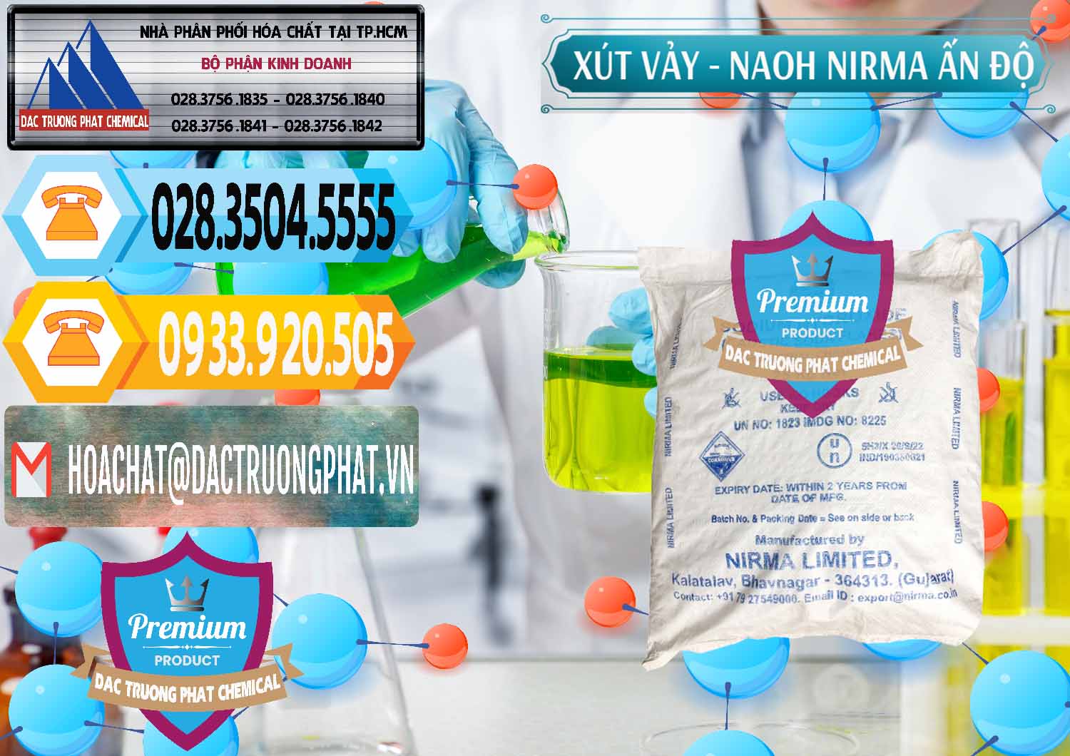 Cty cung ứng ( bán ) Xút Vảy - NaOH Vảy Nirma Ấn Độ India - 0371 - Nơi chuyên nhập khẩu & cung cấp hóa chất tại TP.HCM - hoachattayrua.net