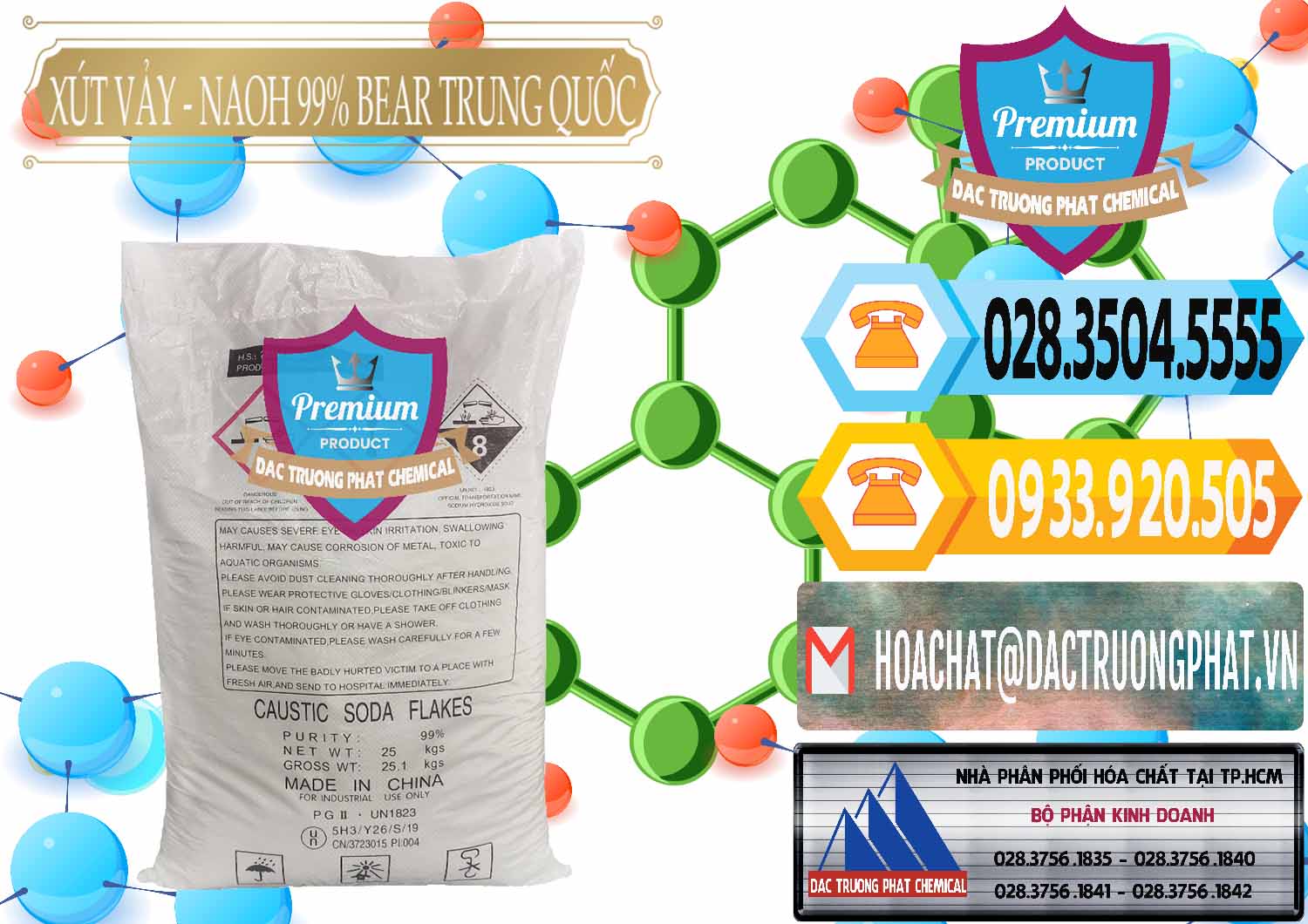 Đơn vị chuyên nhập khẩu - bán Xút Vảy - NaOH Vảy 99% Bear Sơn Đông Trung Quốc China - 0175 - Đơn vị phân phối _ cung cấp hóa chất tại TP.HCM - hoachattayrua.net
