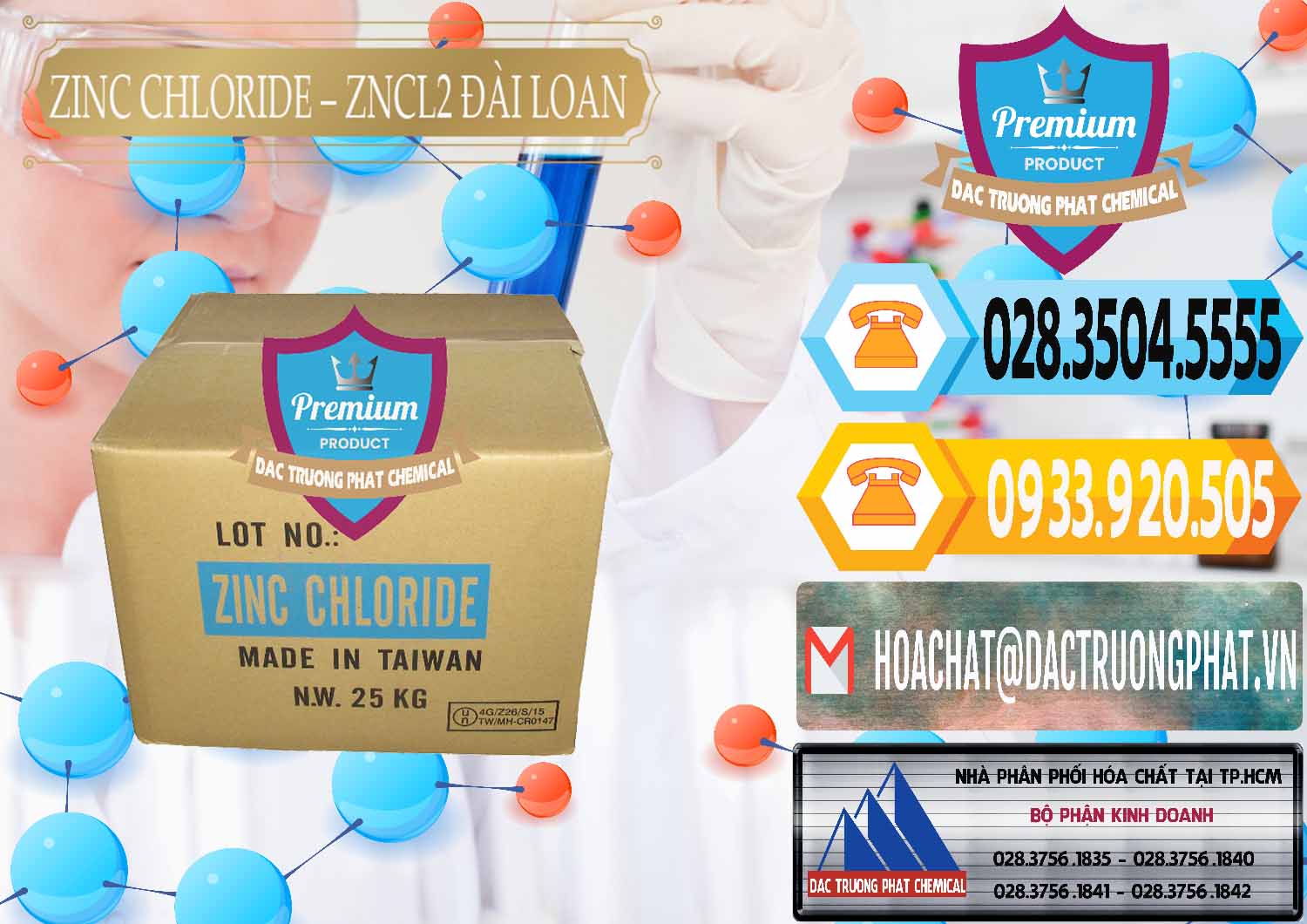 Đơn vị bán ( cung cấp ) Zinc Chloride - ZNCL2 96% Đài Loan Taiwan - 0178 - Nơi cung cấp - nhập khẩu hóa chất tại TP.HCM - hoachattayrua.net