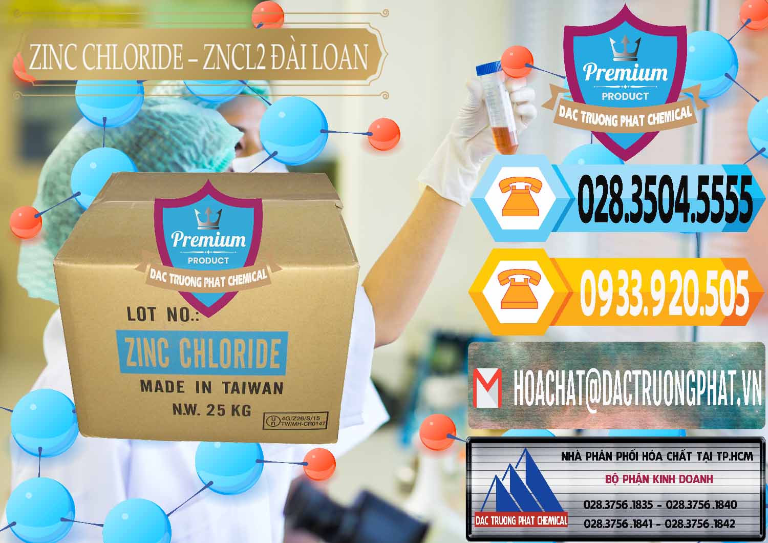 Chuyên bán _ cung cấp Zinc Chloride - ZNCL2 96% Đài Loan Taiwan - 0178 - Cty nhập khẩu - phân phối hóa chất tại TP.HCM - hoachattayrua.net