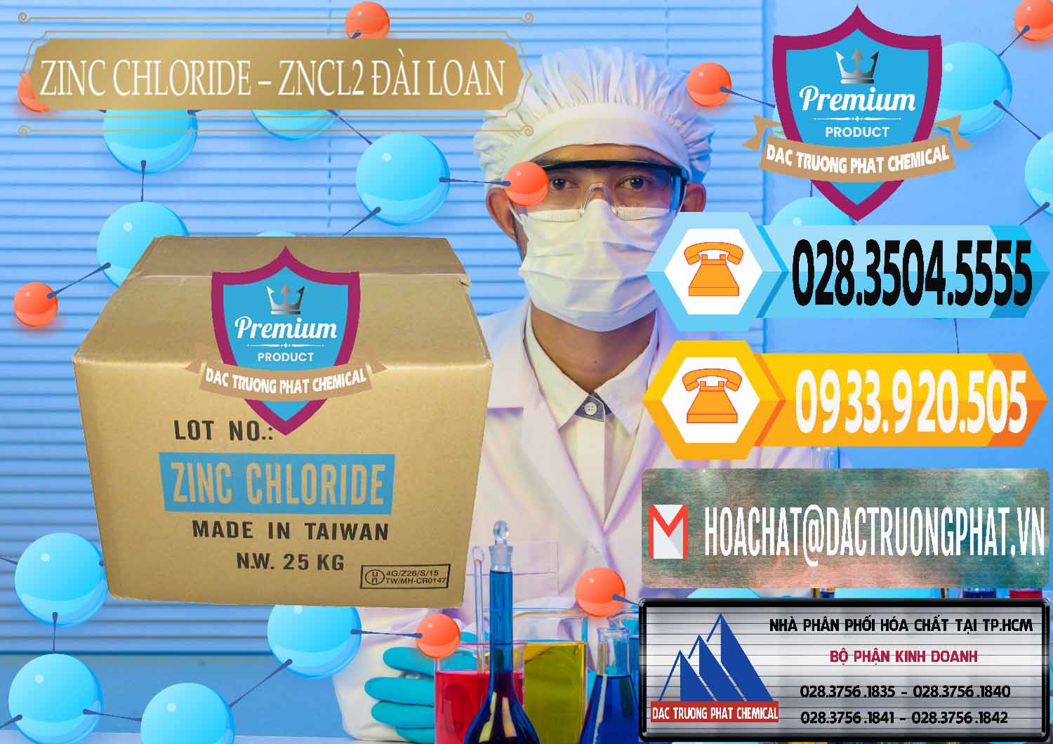 Nơi chuyên bán & cung ứng Zinc Chloride - ZNCL2 96% Đài Loan Taiwan - 0178 - Chuyên cung cấp - kinh doanh hóa chất tại TP.HCM - hoachattayrua.net